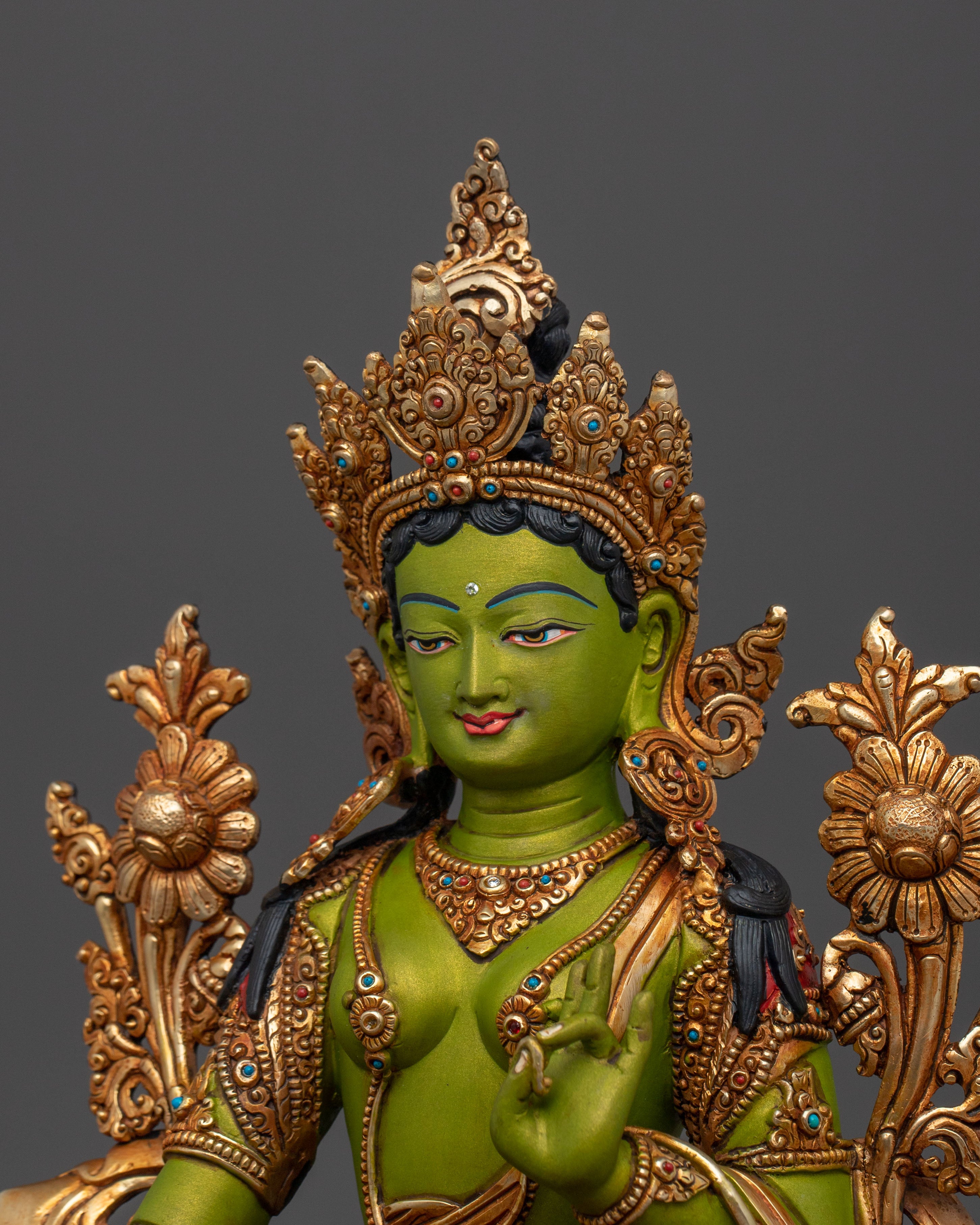Goddess Shyama Tara Sacred Statue: Symbol of Compassion