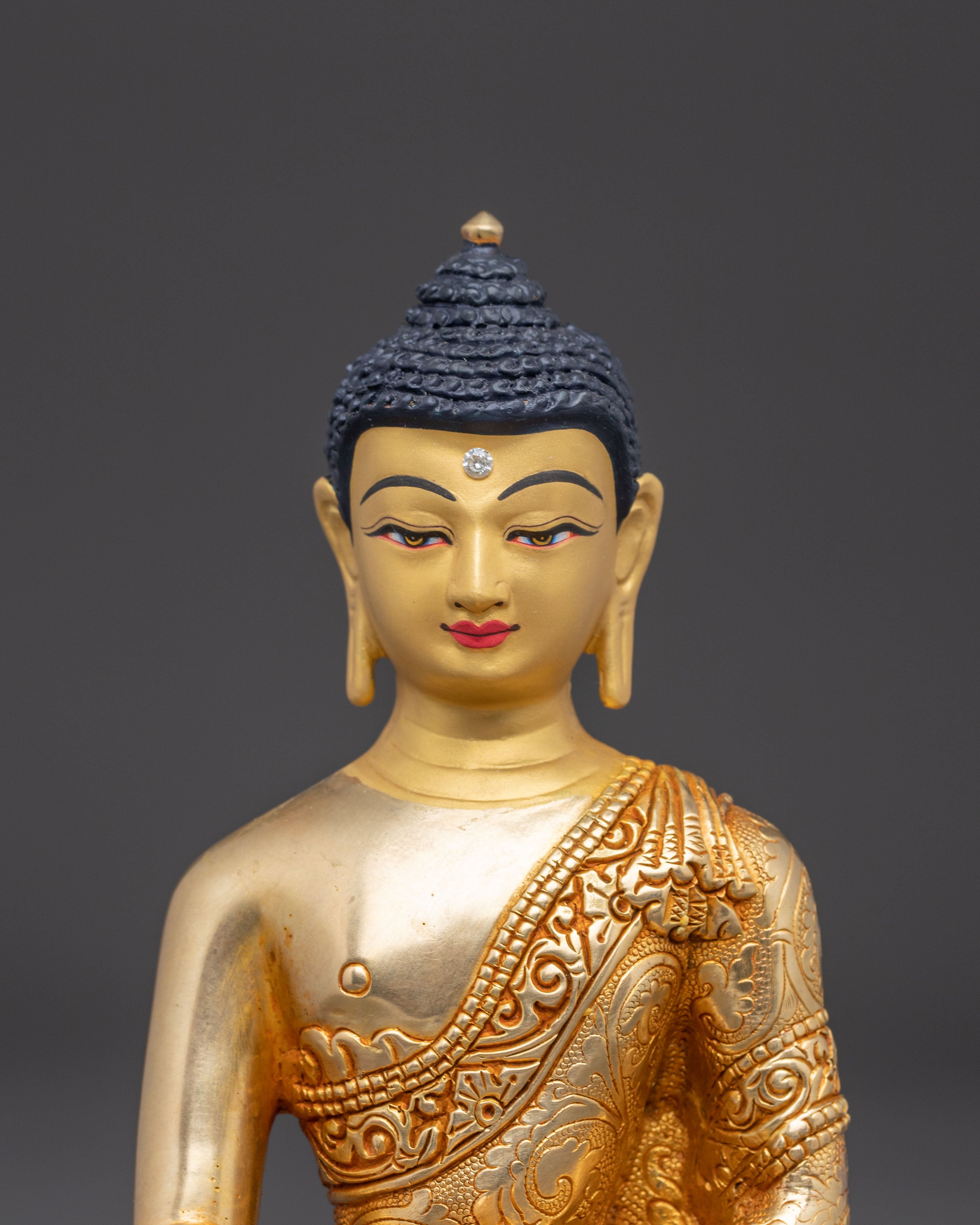 Handmade Radiant Shakyamuni Buddha Statue | Historical Buddha