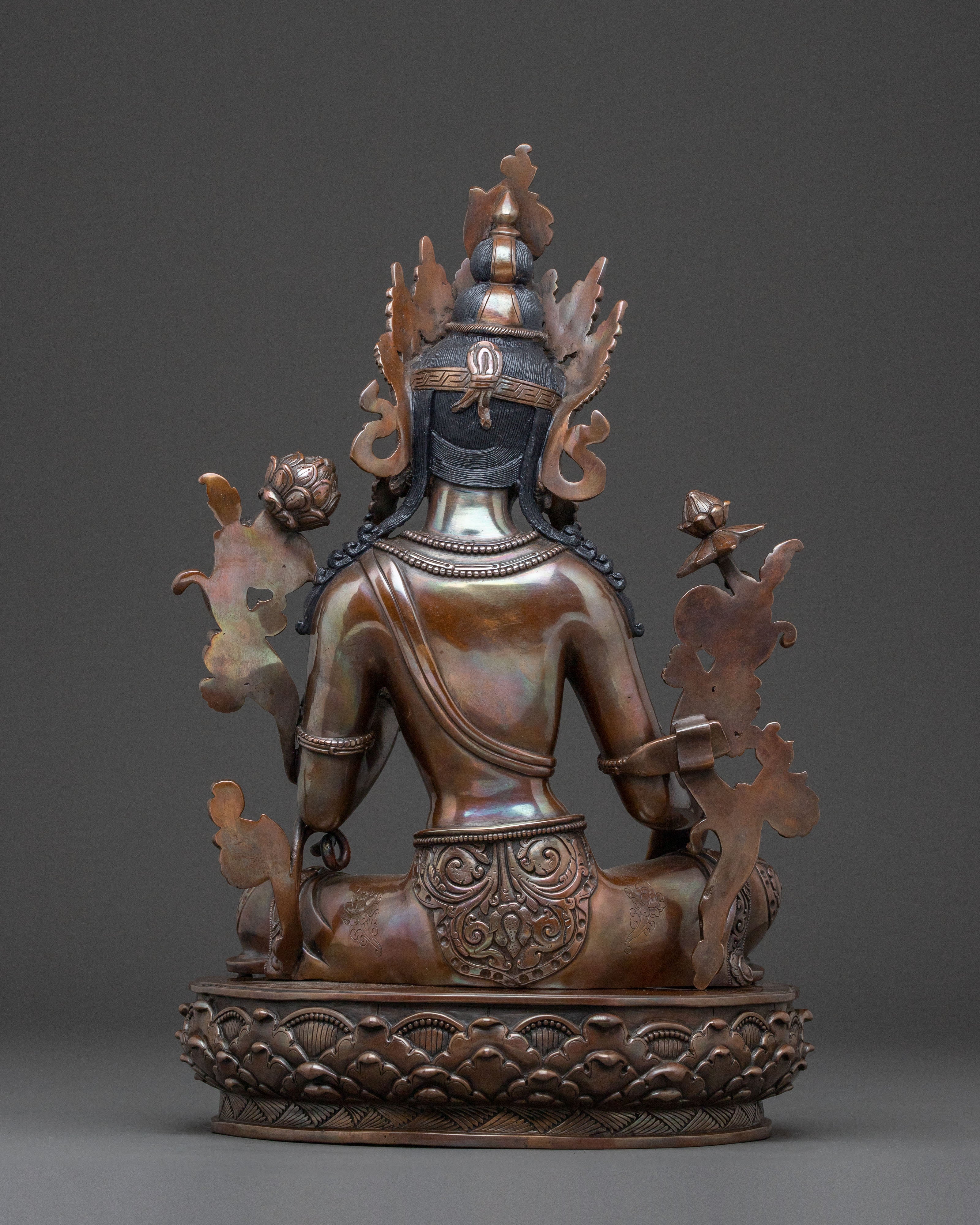 Savior Green Tara Traditional Statue for Rituals