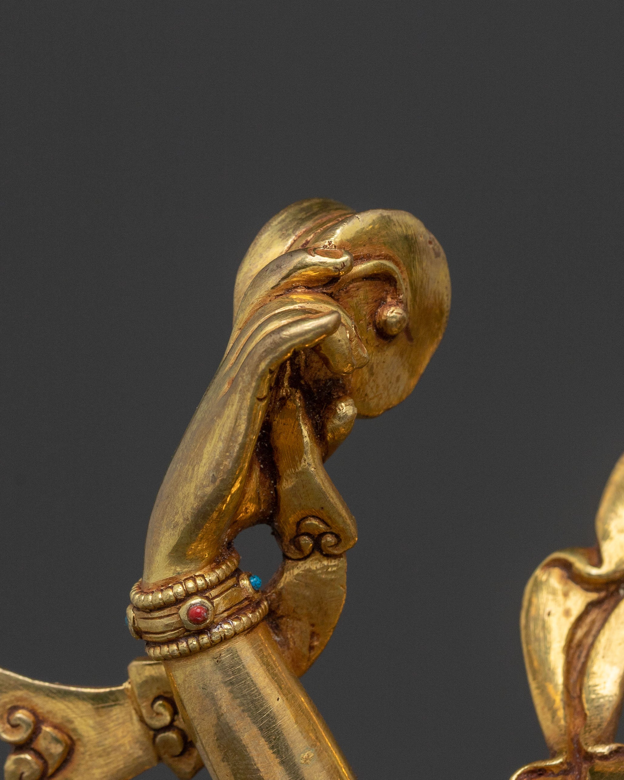 Maching Labdron Statue | 24K Gold Gilded