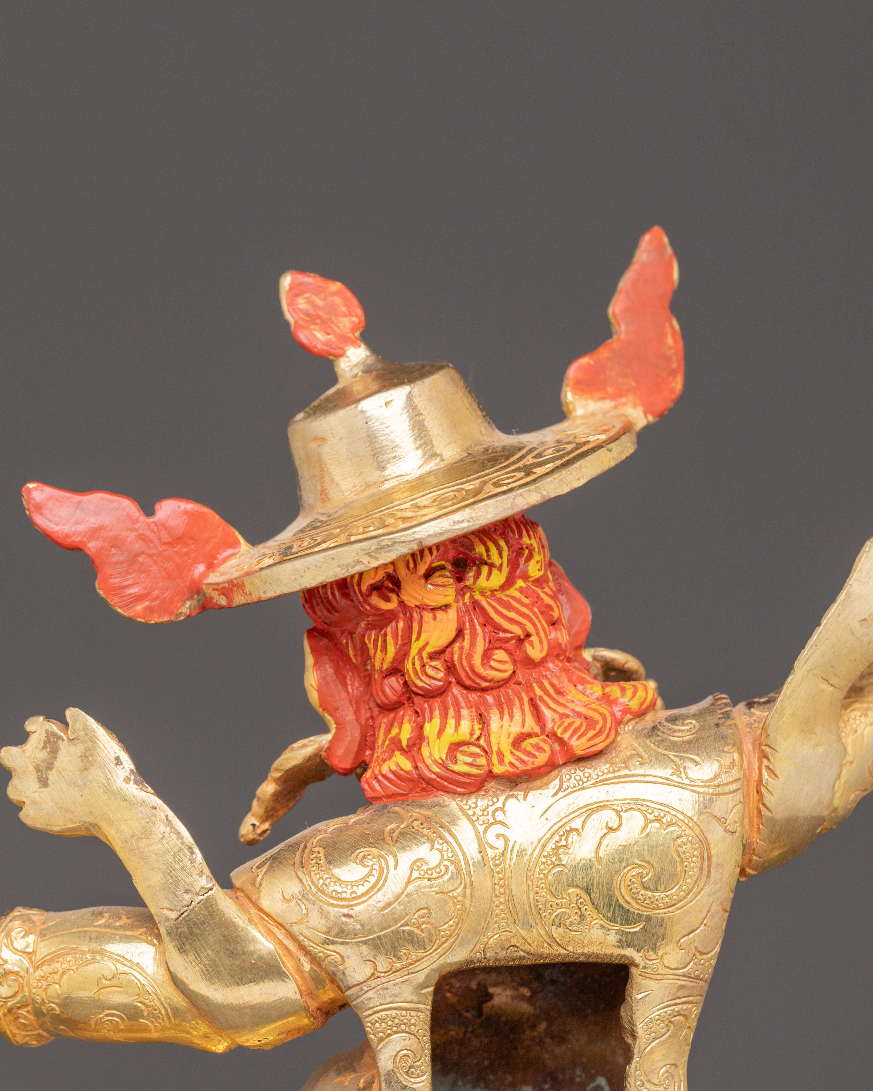 Handmade Chimar Golden Statue | 24k Gold Glided