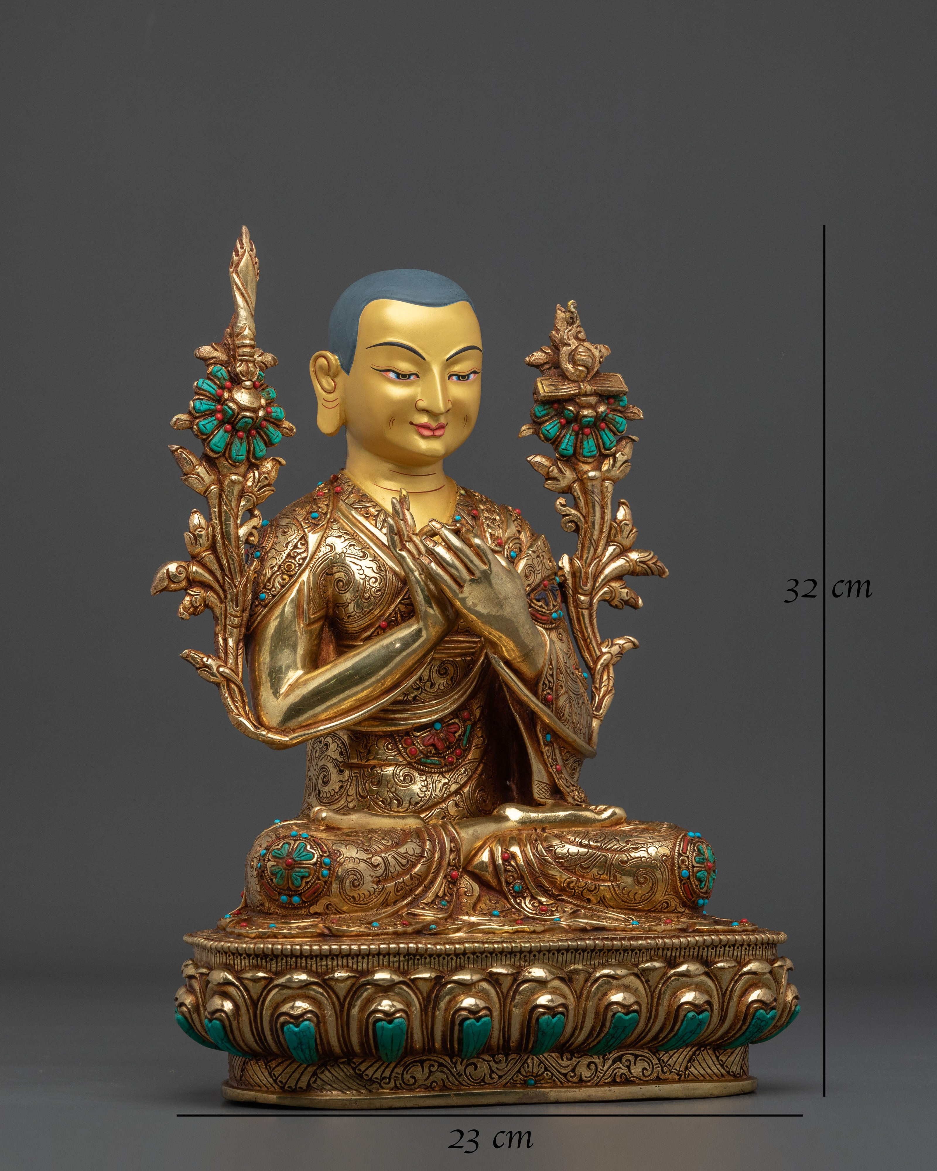 Tsongkhapa Handmade Statue: Master of Tibetan Buddhism