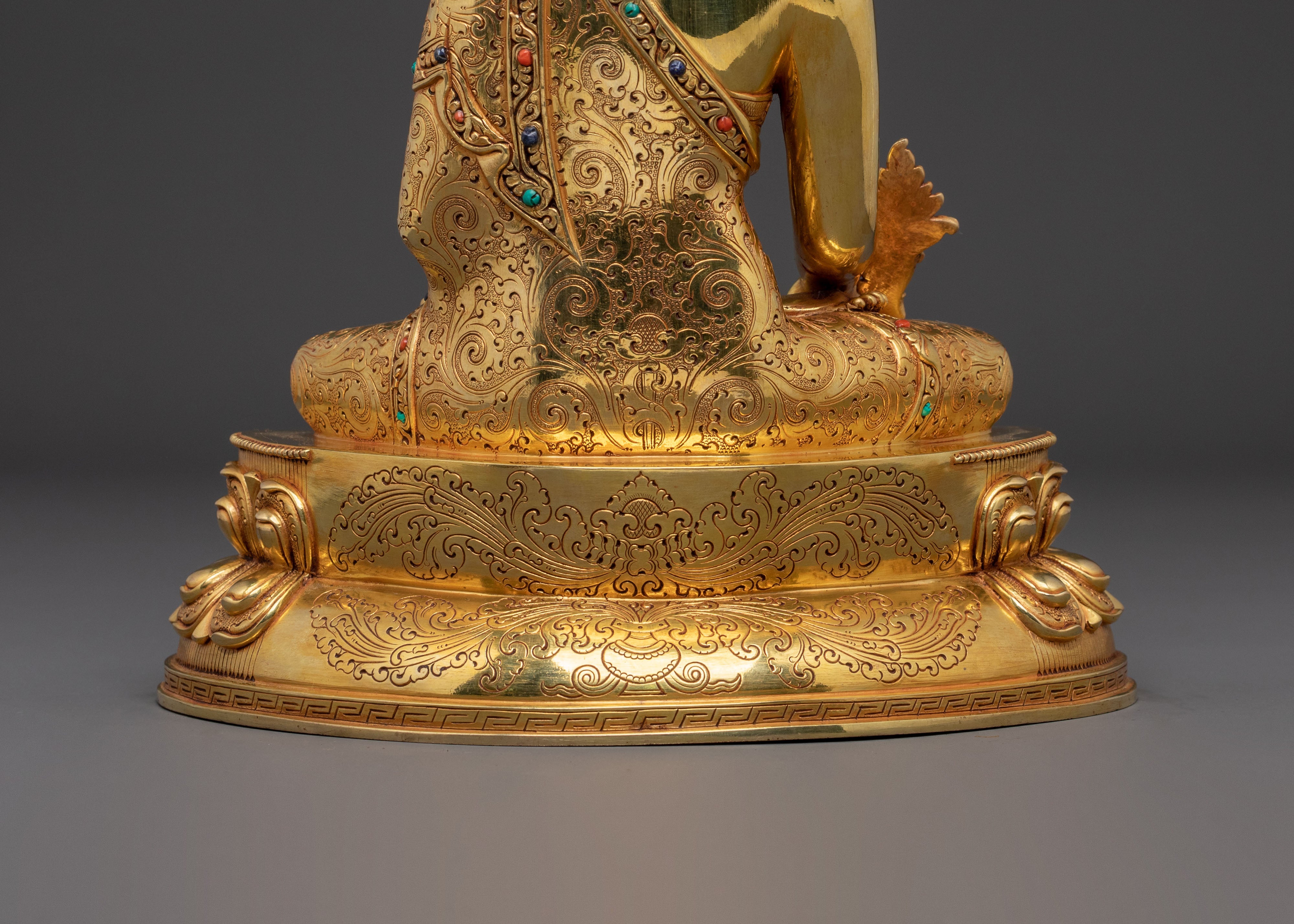 Medicine Buddha Golden Figurine | Spiritual Healing