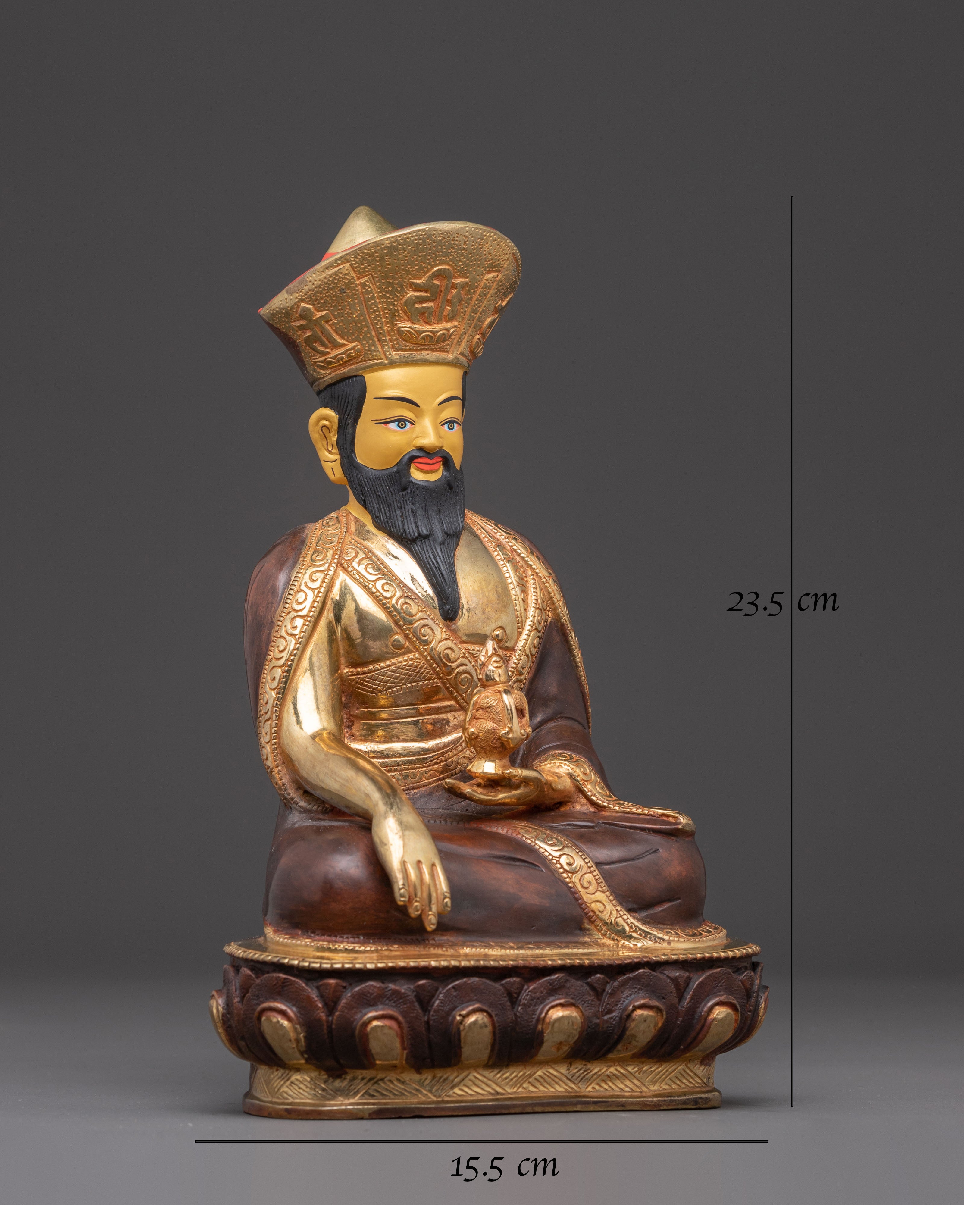 Guru Shapdum Statue: Revered Buddhist Master