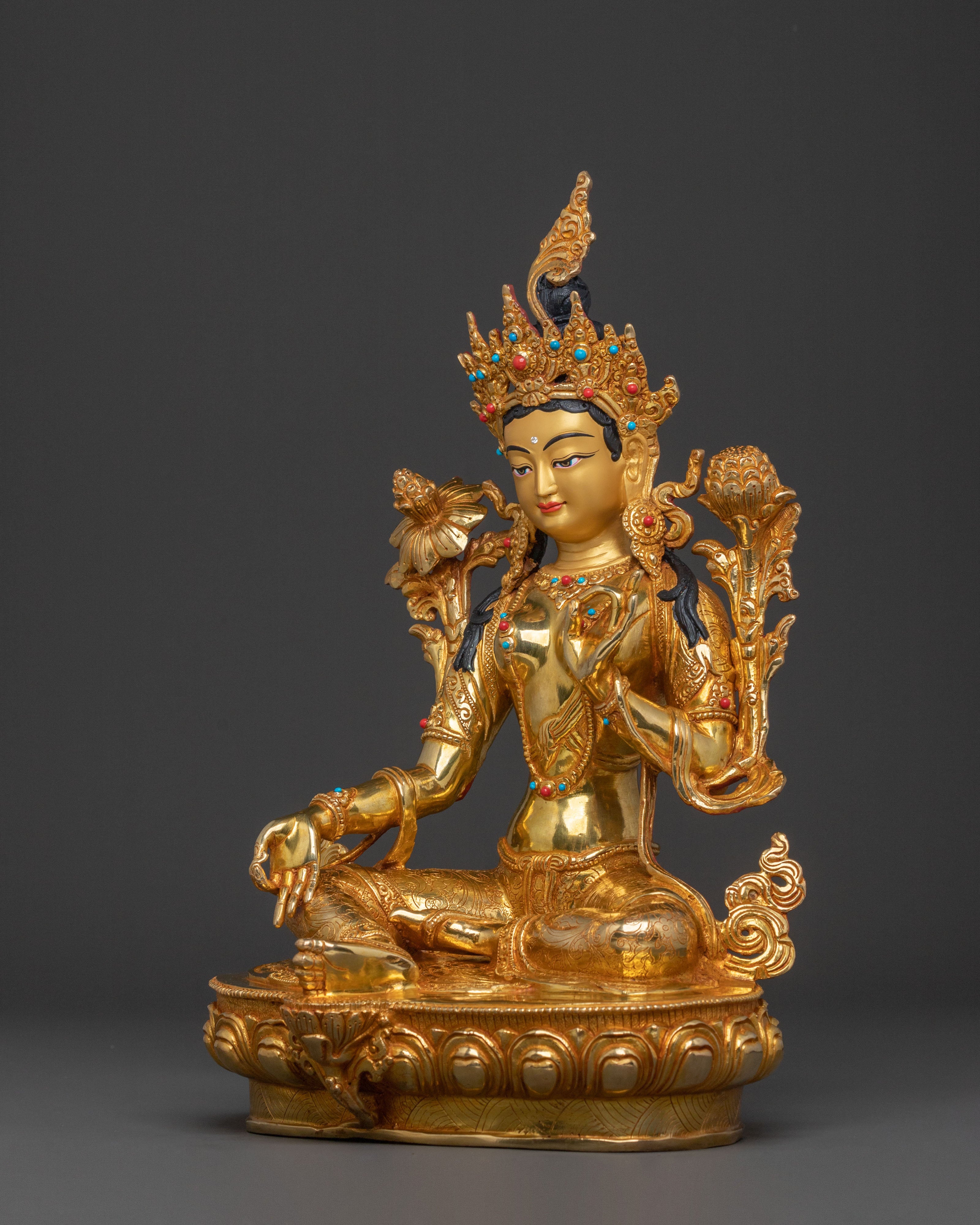 Green Tara Statue | Mother of All Buddhas