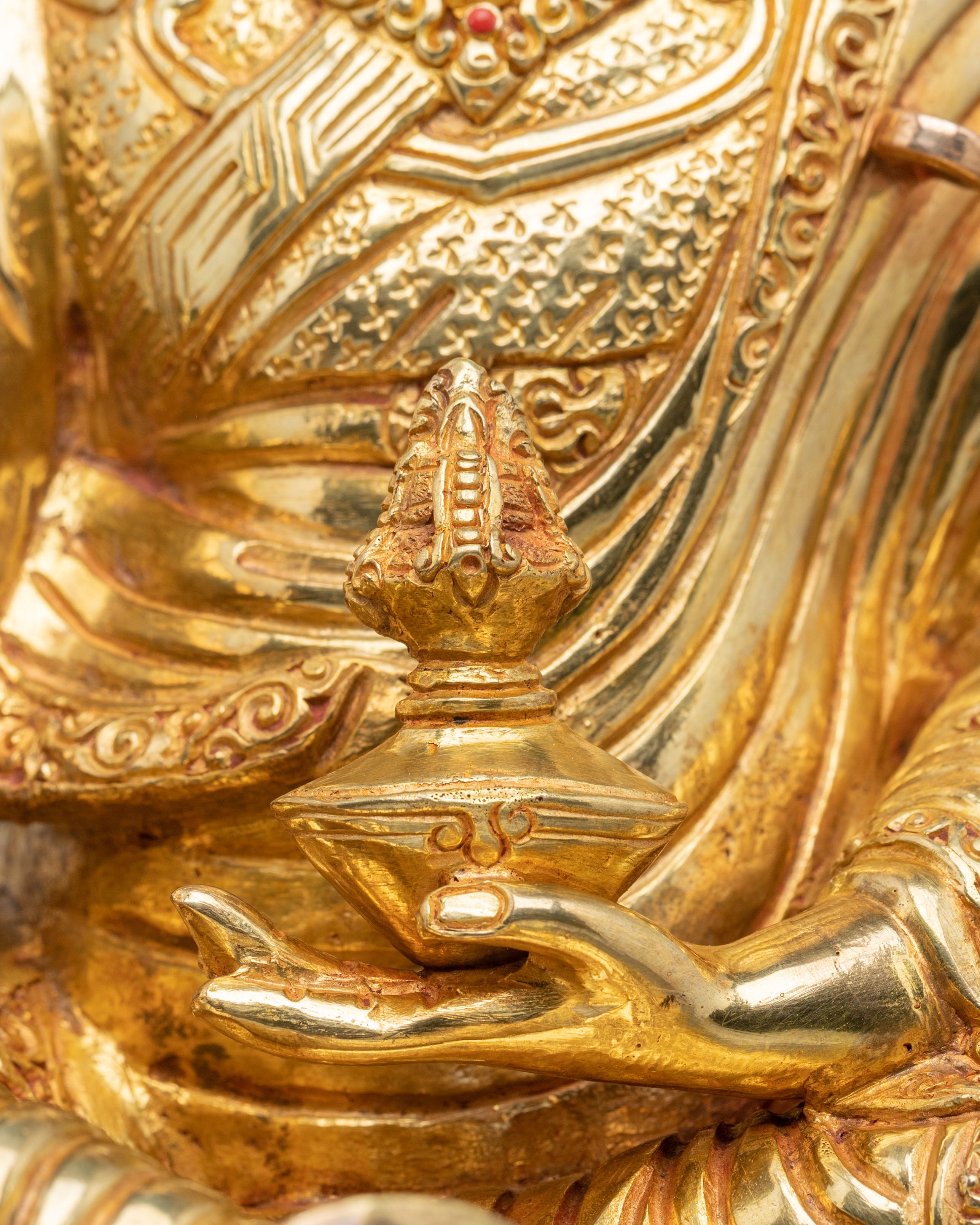 Guru Rinpoche Sacred Statue | Tibetan Buddhist Figurine