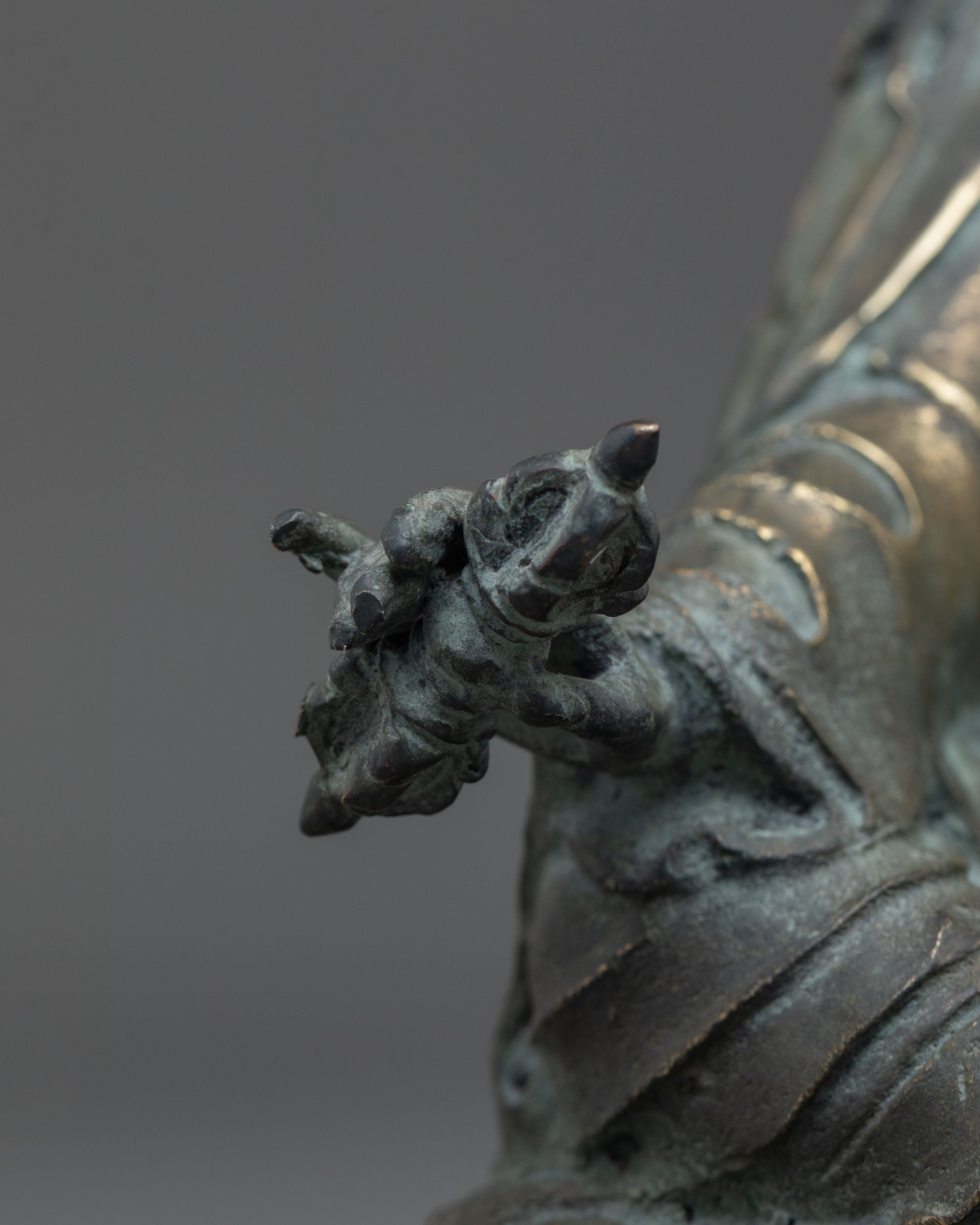 Guru Rinpoche Handmade Copper Statue with Antique Finish
