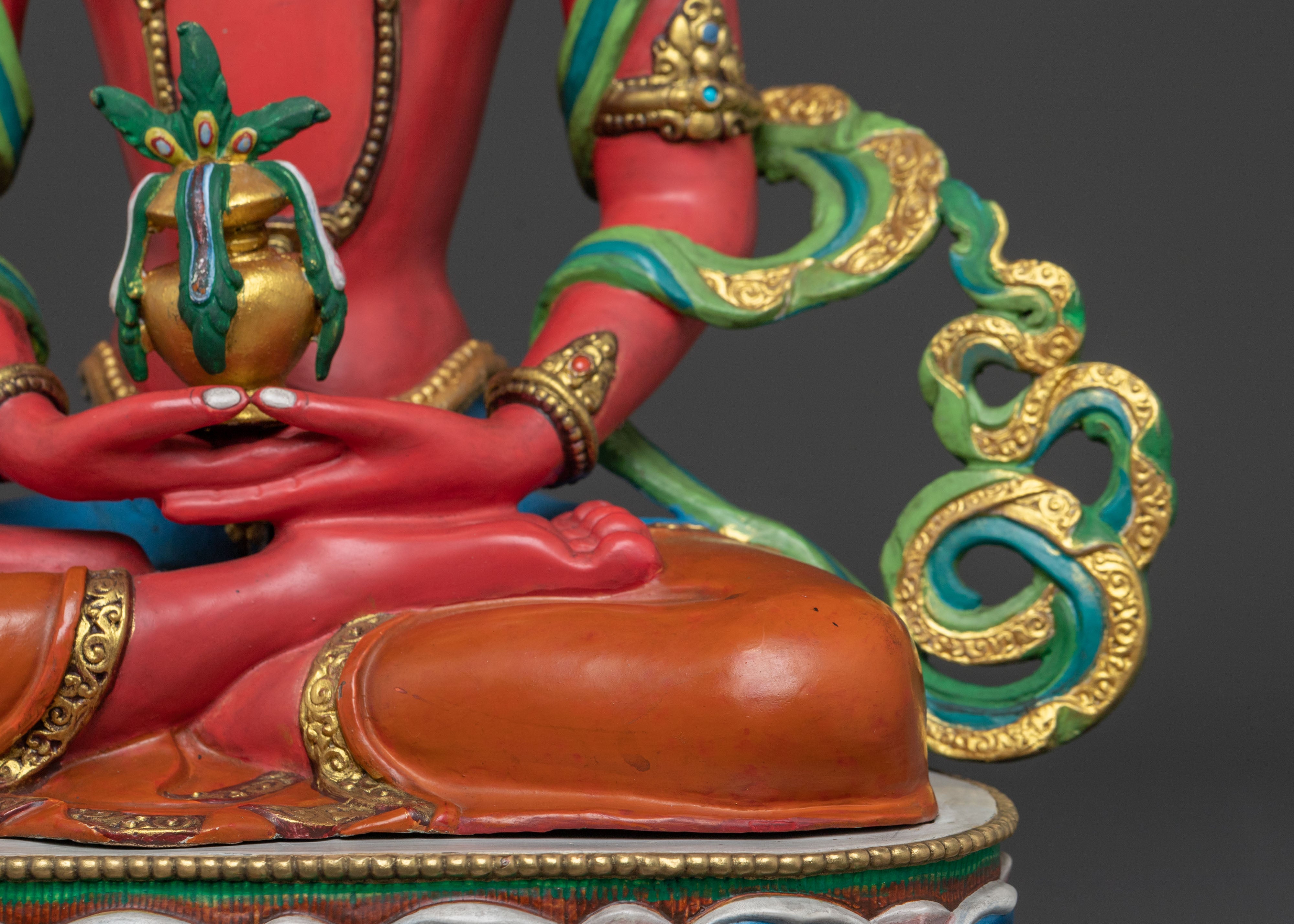 Amitayus Devotional Statue | Spiritual Decor for Longevity