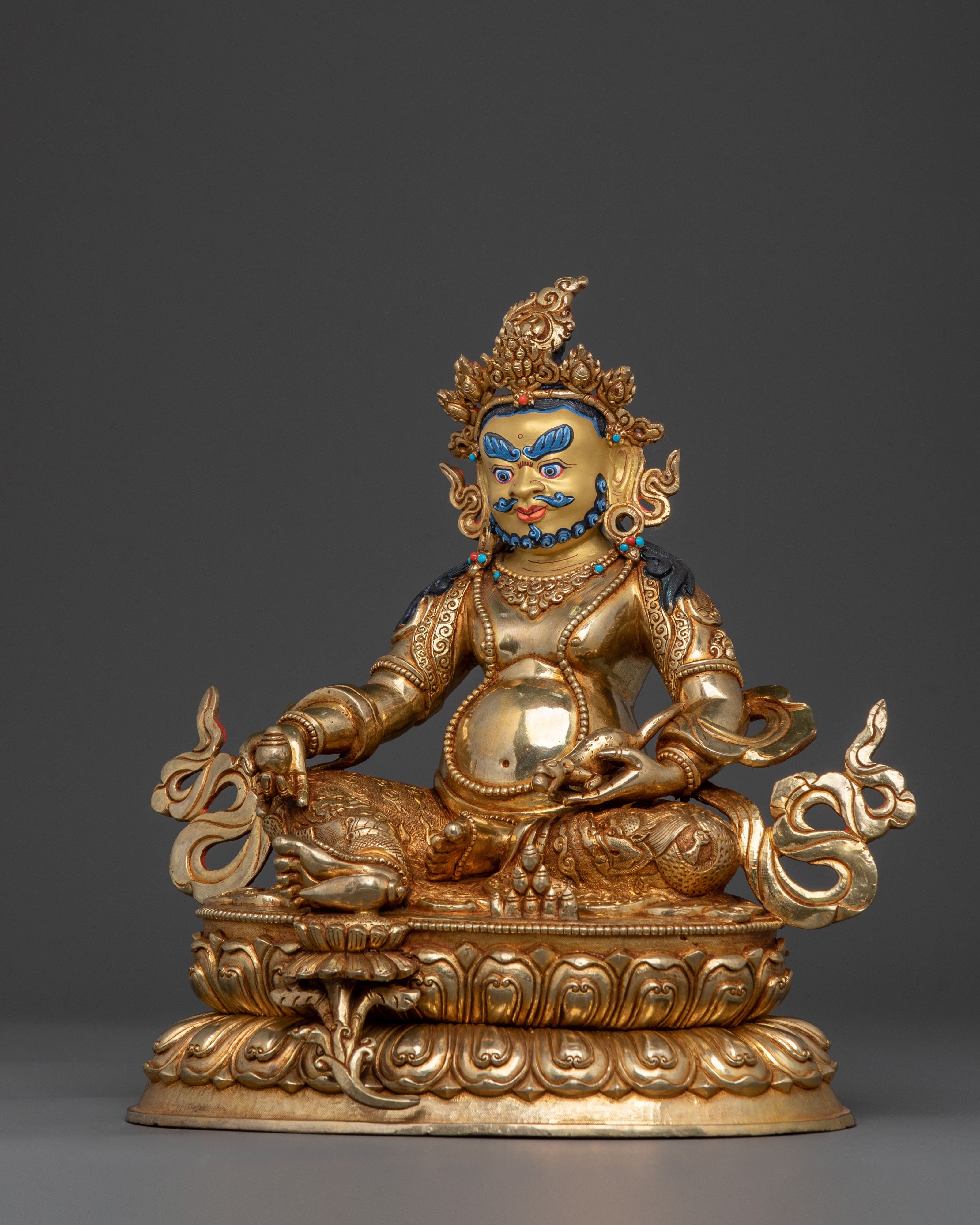 Dzambhala Handcrafted Figurine: Wealth Deity of Prosperity