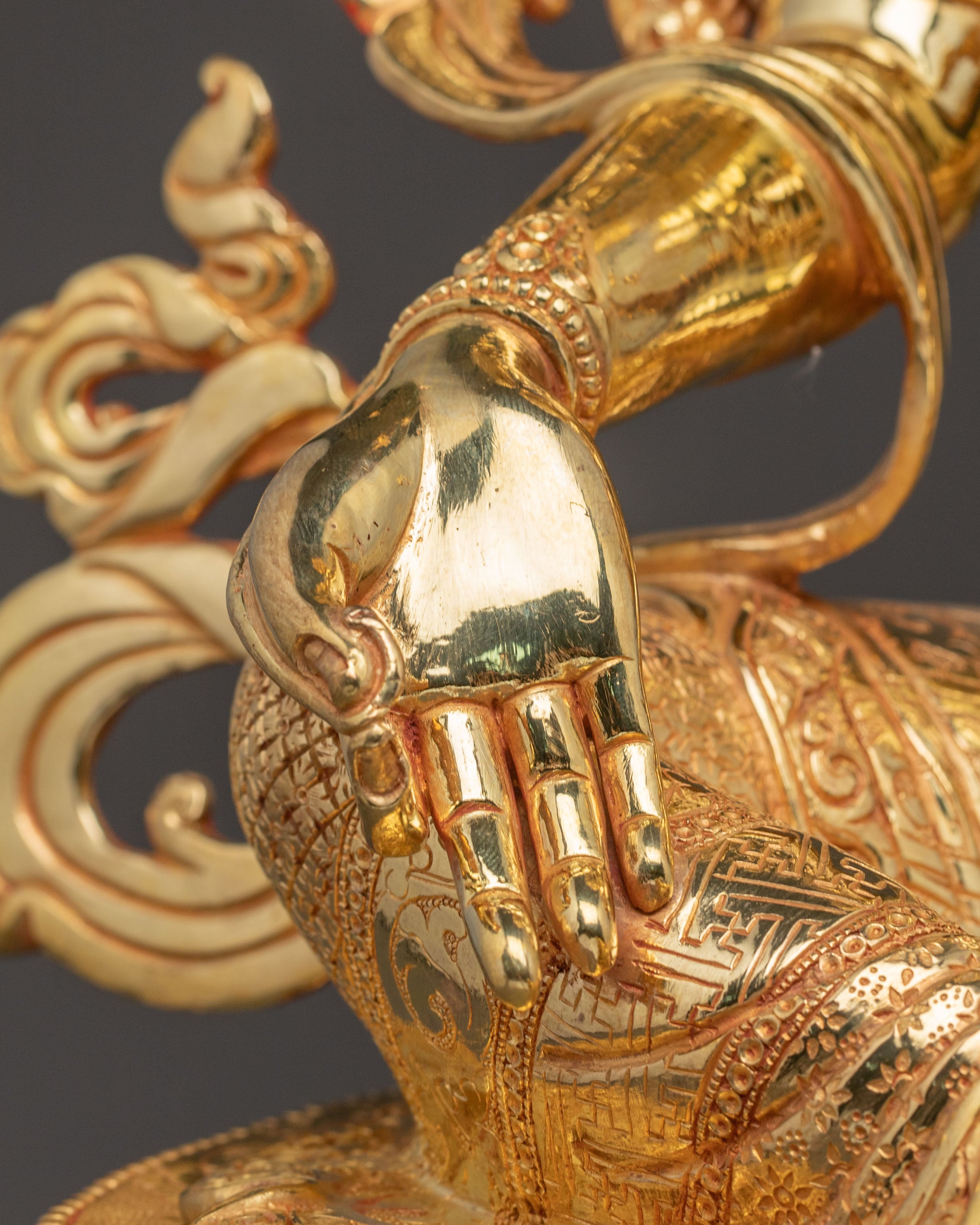 Tibetan Green Tara Blessing Statue — Gilded Copper Masterpiece