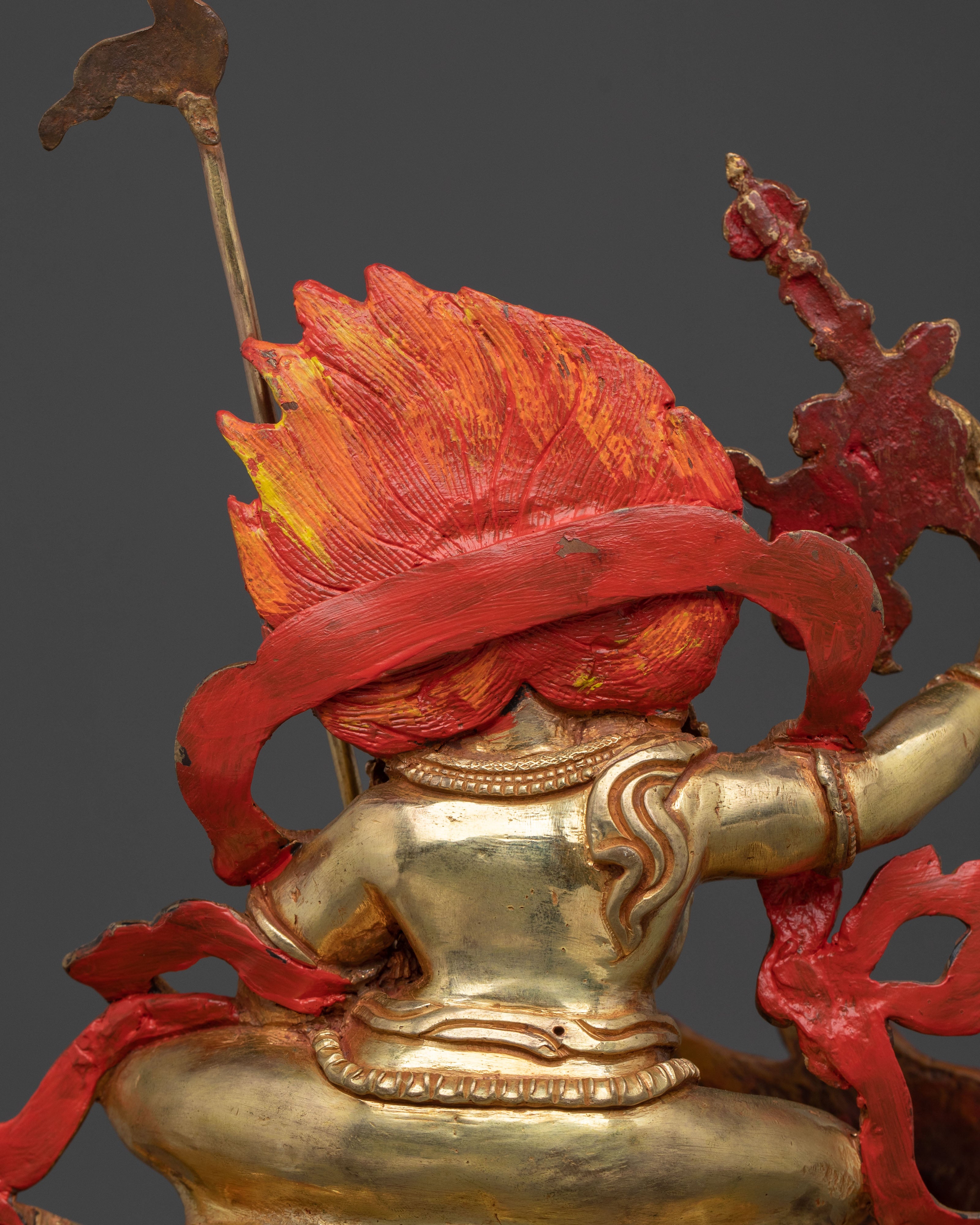 Sacred White Dzambhala Wealth Protector Statue