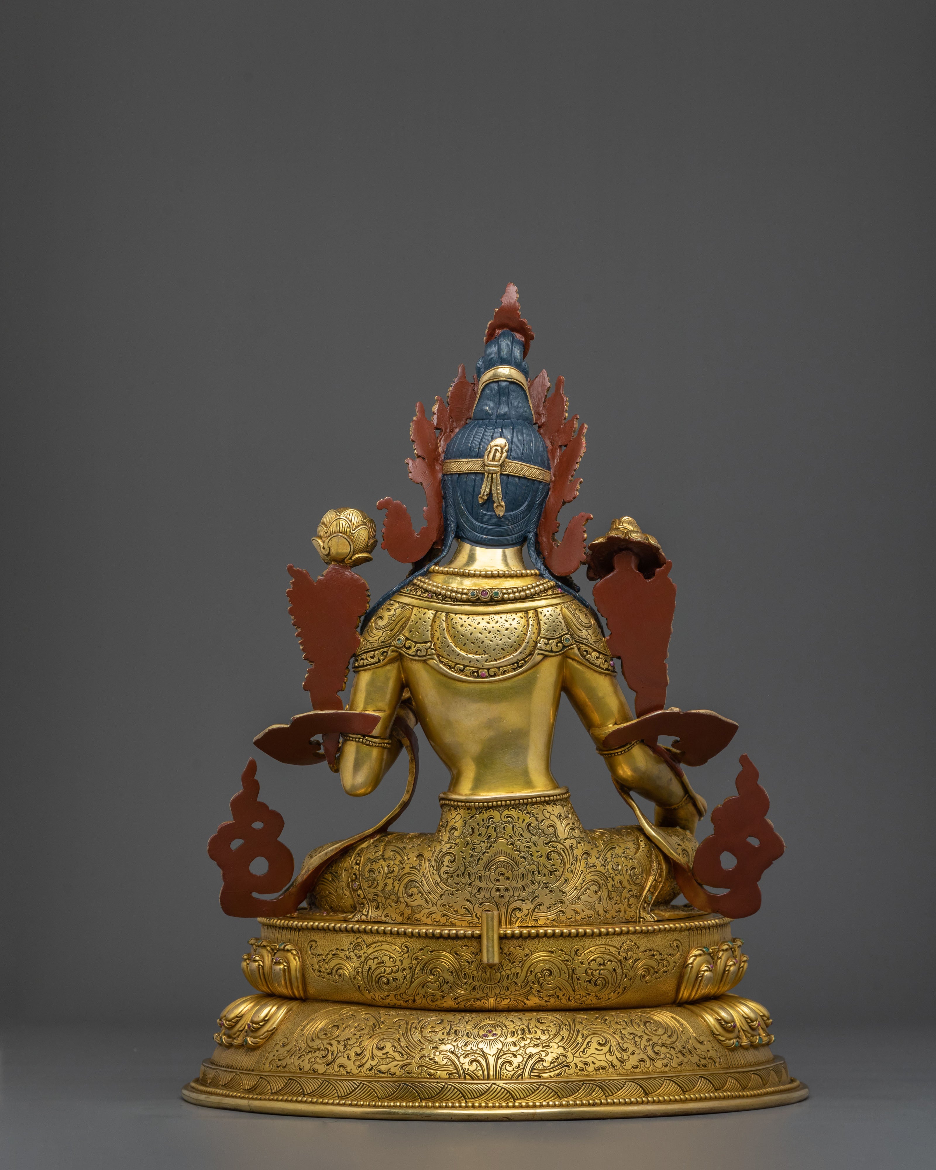 Tibetan Goddess Green Tara Statue | Buddhist Shrine