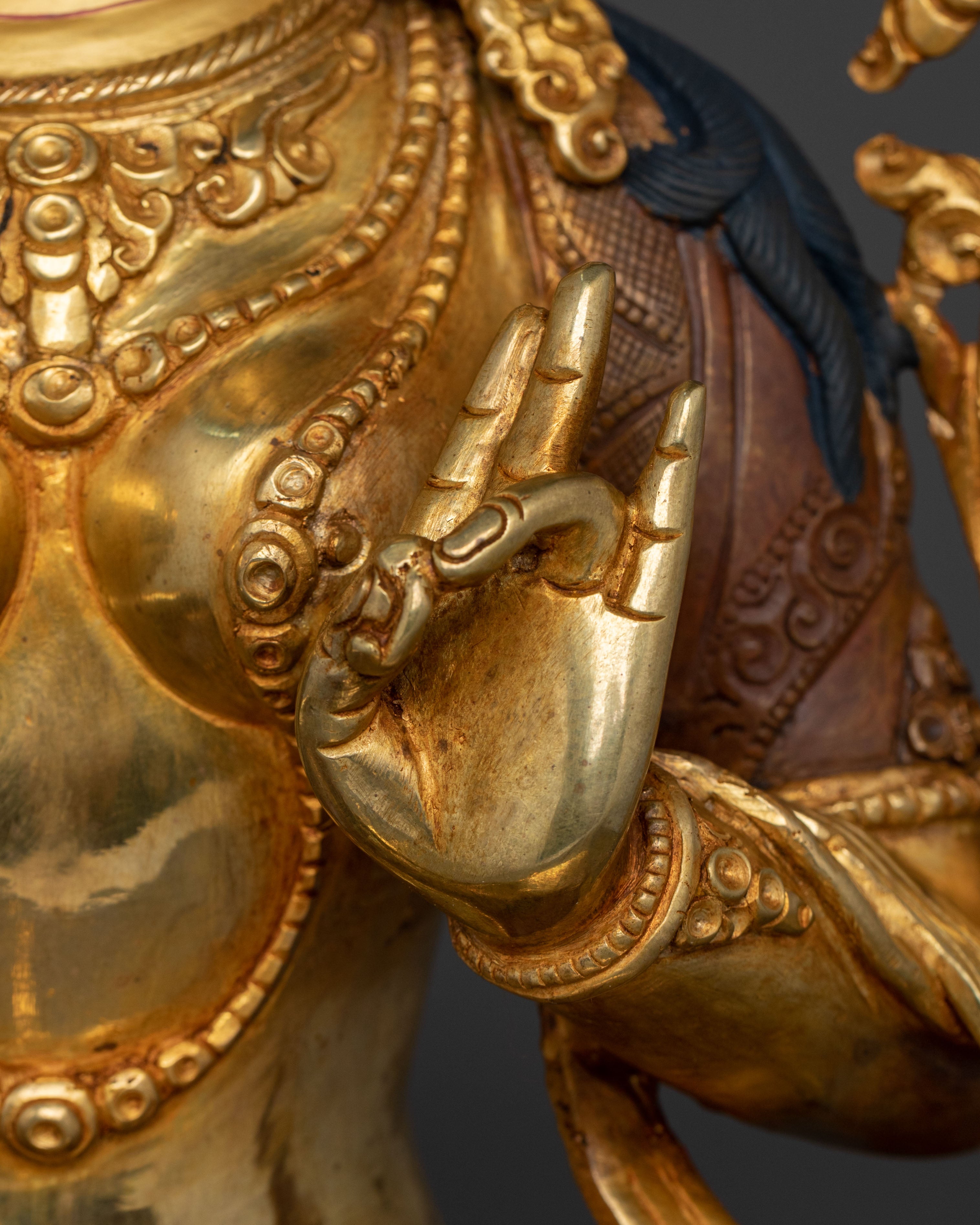 Green Tara Sculpture | Tibetan Buddhist Goddess