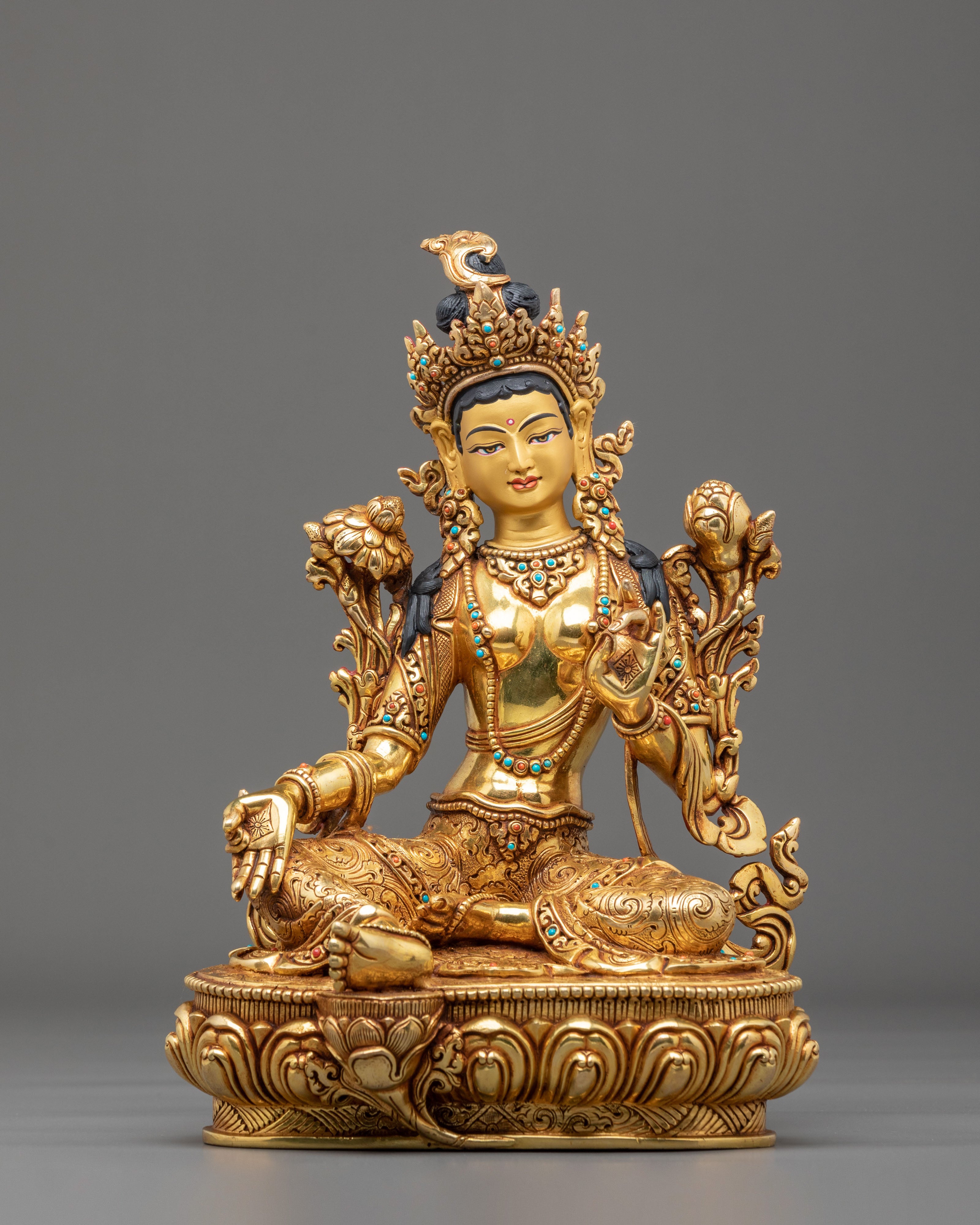 Green Tara Statue