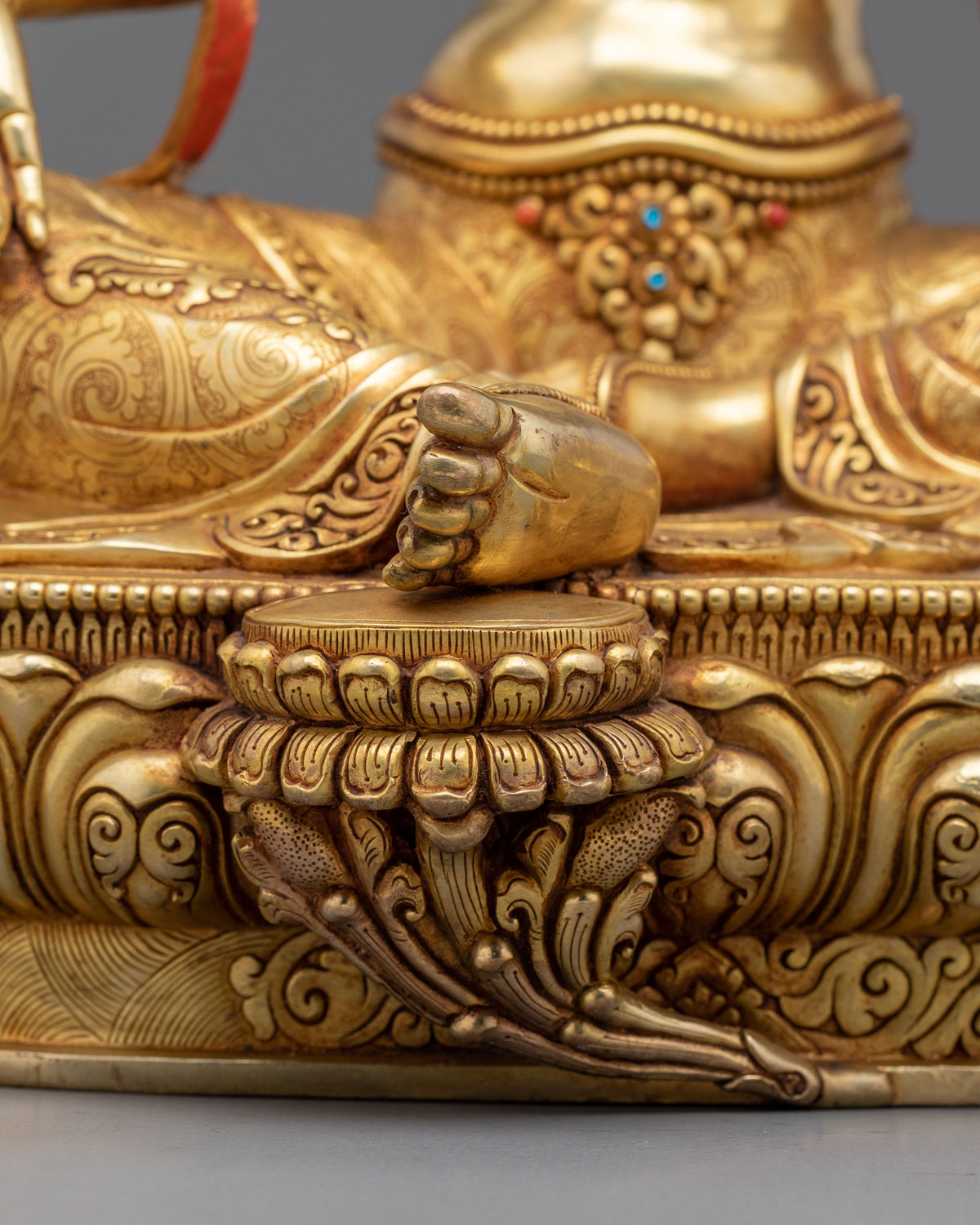 Green Tara Golden Statue | Handcrafted Buddhist Figurine