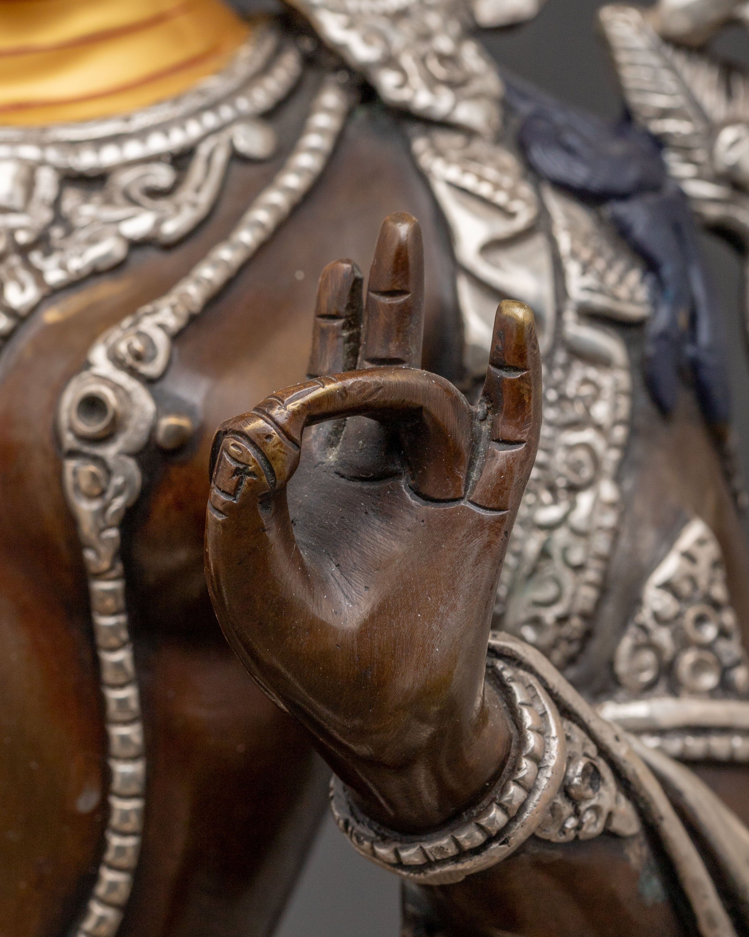 Mother Shyama Tara Divine Statue – Handcrafted Gilded Copper Art