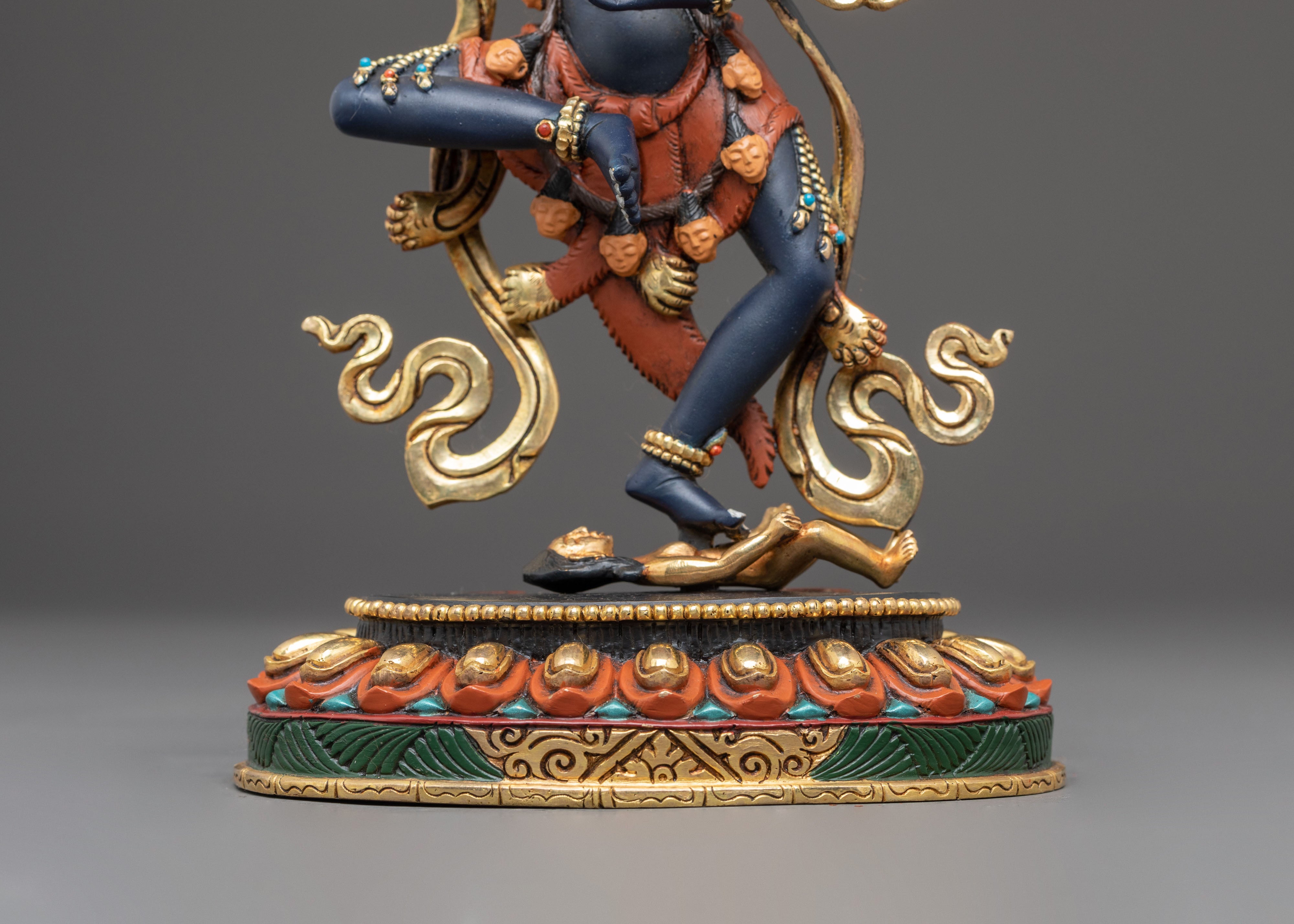 Handcrafted Simhamukha Sculpture | Wrathful Fierce Dharma Protector