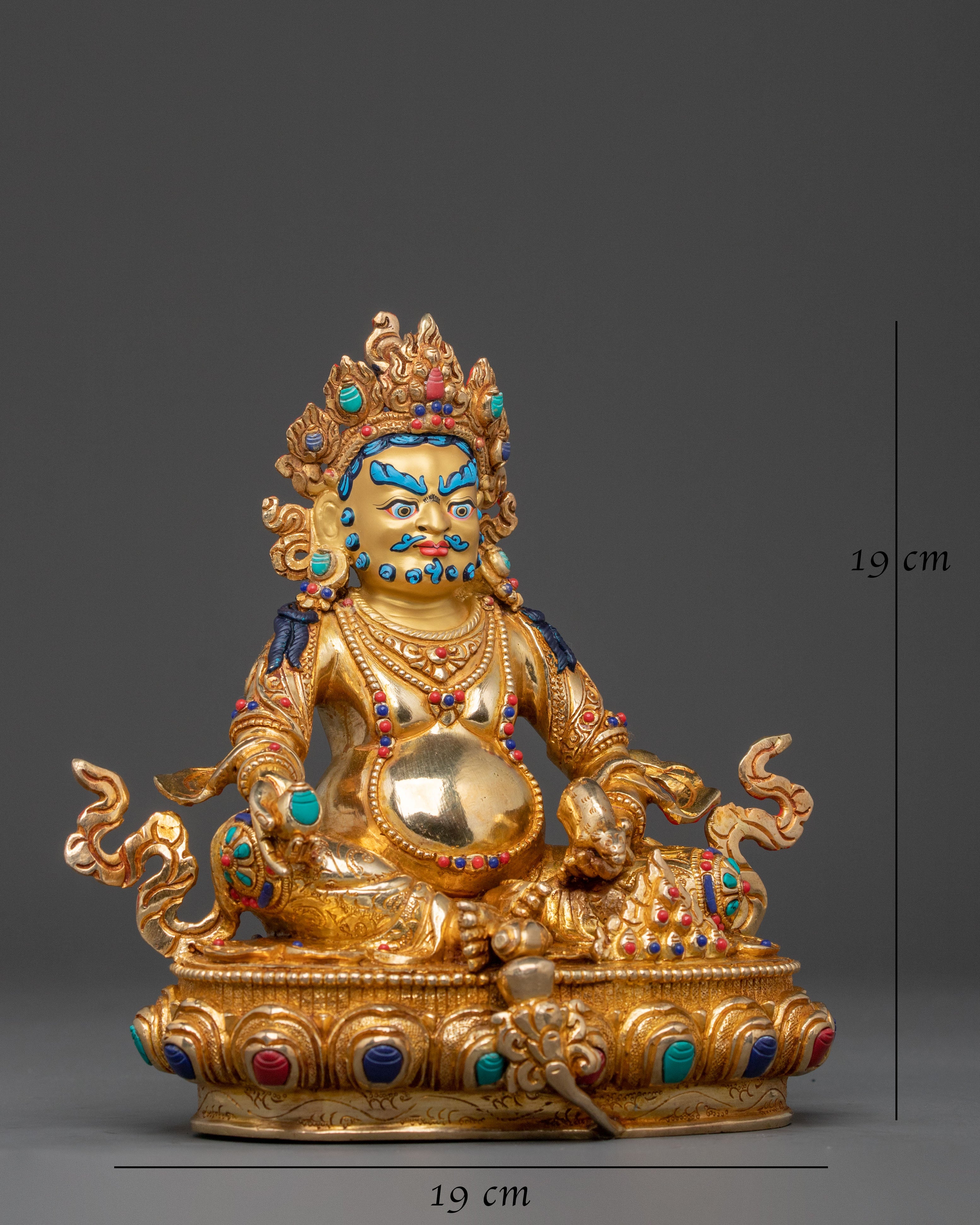 Dzambhala Tibetan Wealth Guardian Statue