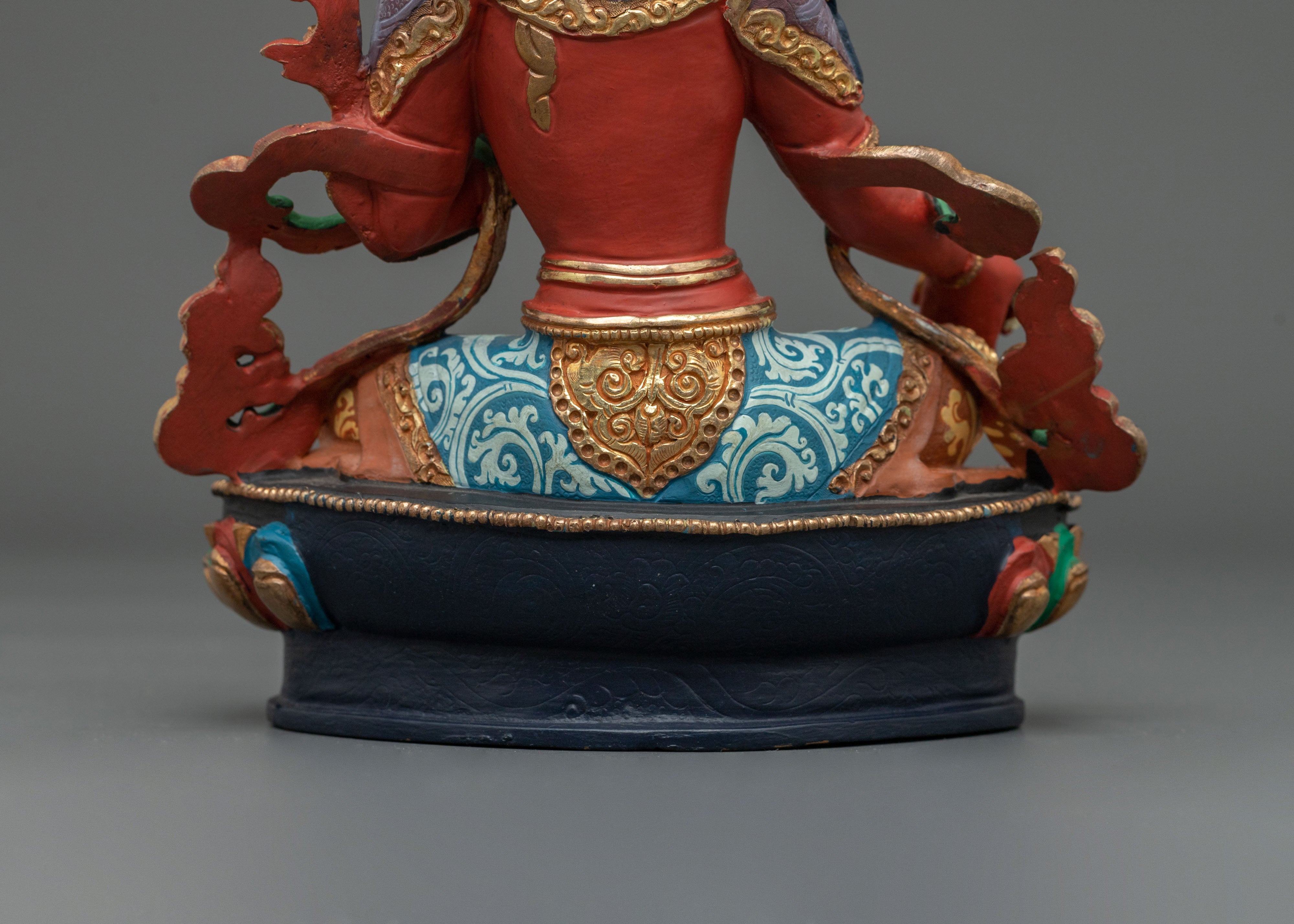 Tibetan Buddhist Red Tara Statue | Handcrafted Devotion