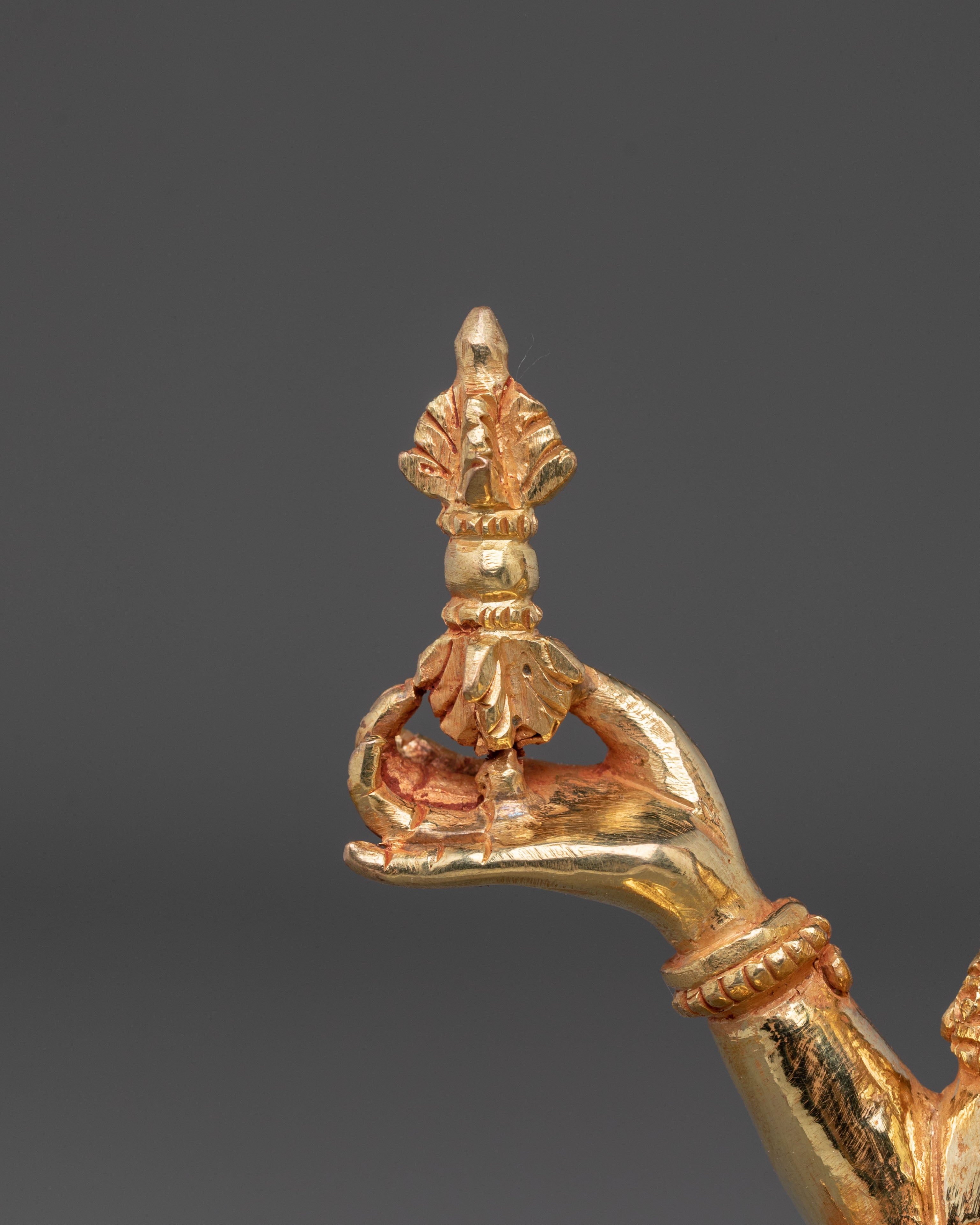 Handmade Prajnaparamita Statue | 24K Gold Gilded Goddess Figurine