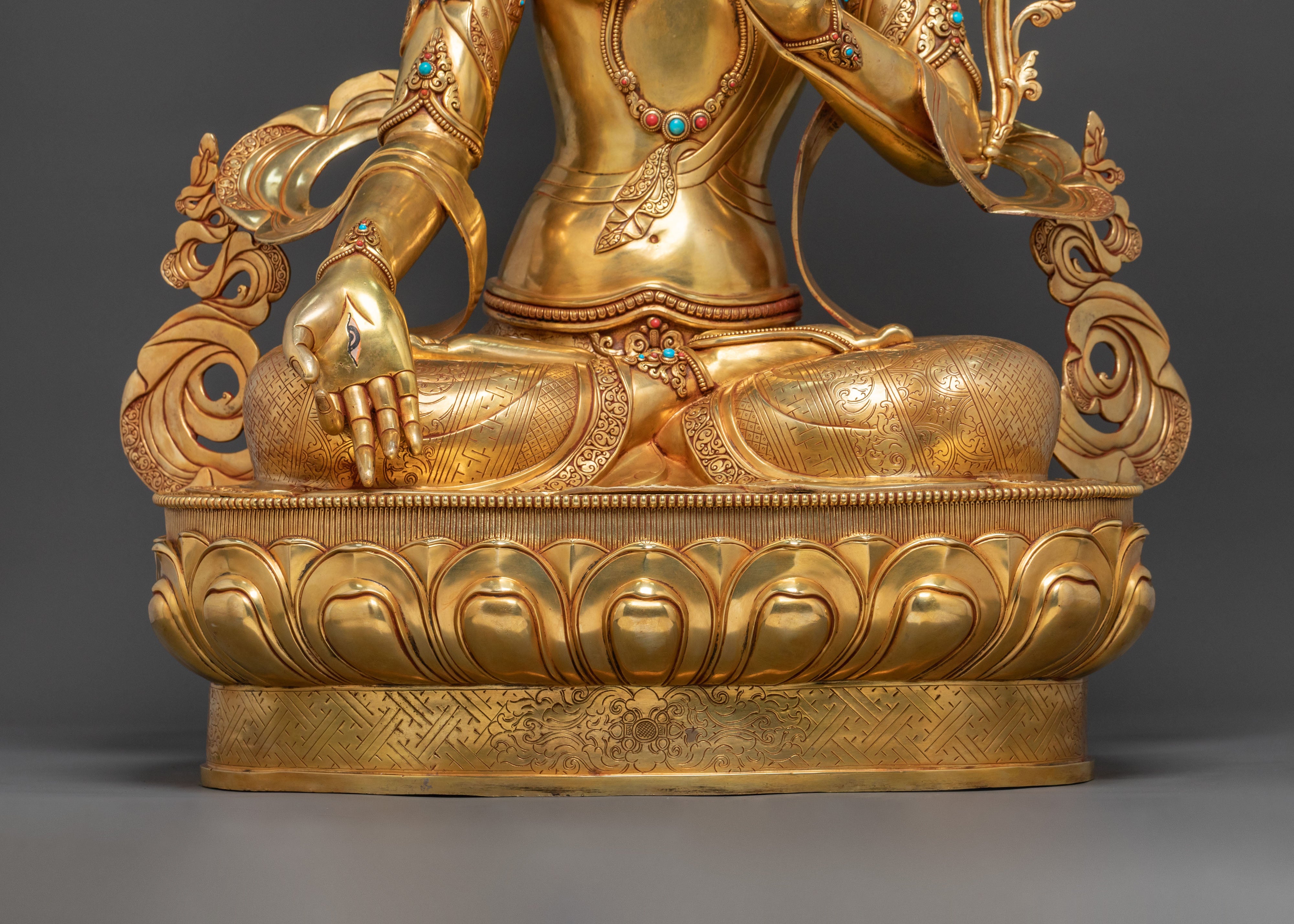 White Tara Figurine: Divine Goddess of Longevity