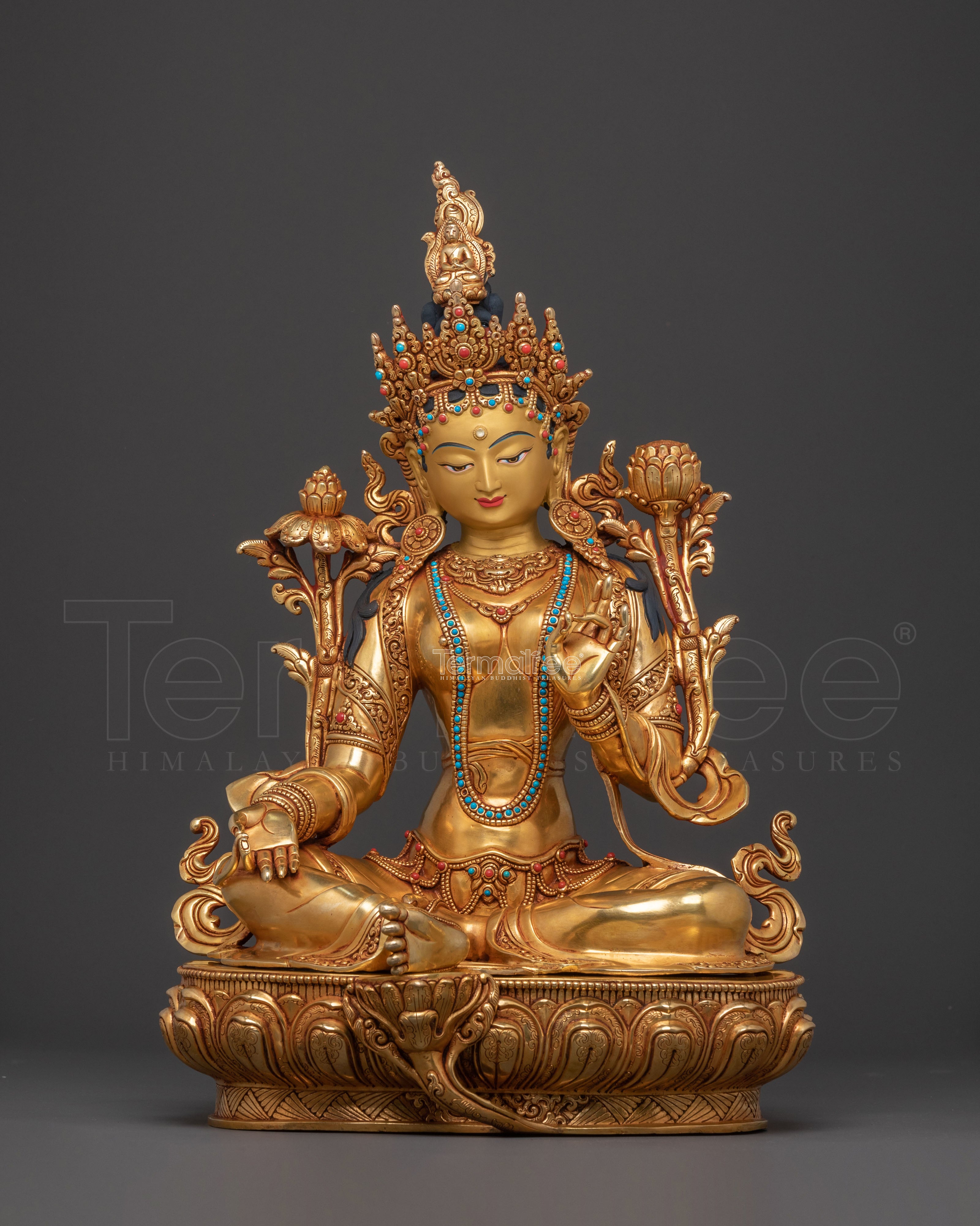 Green Tara Statue