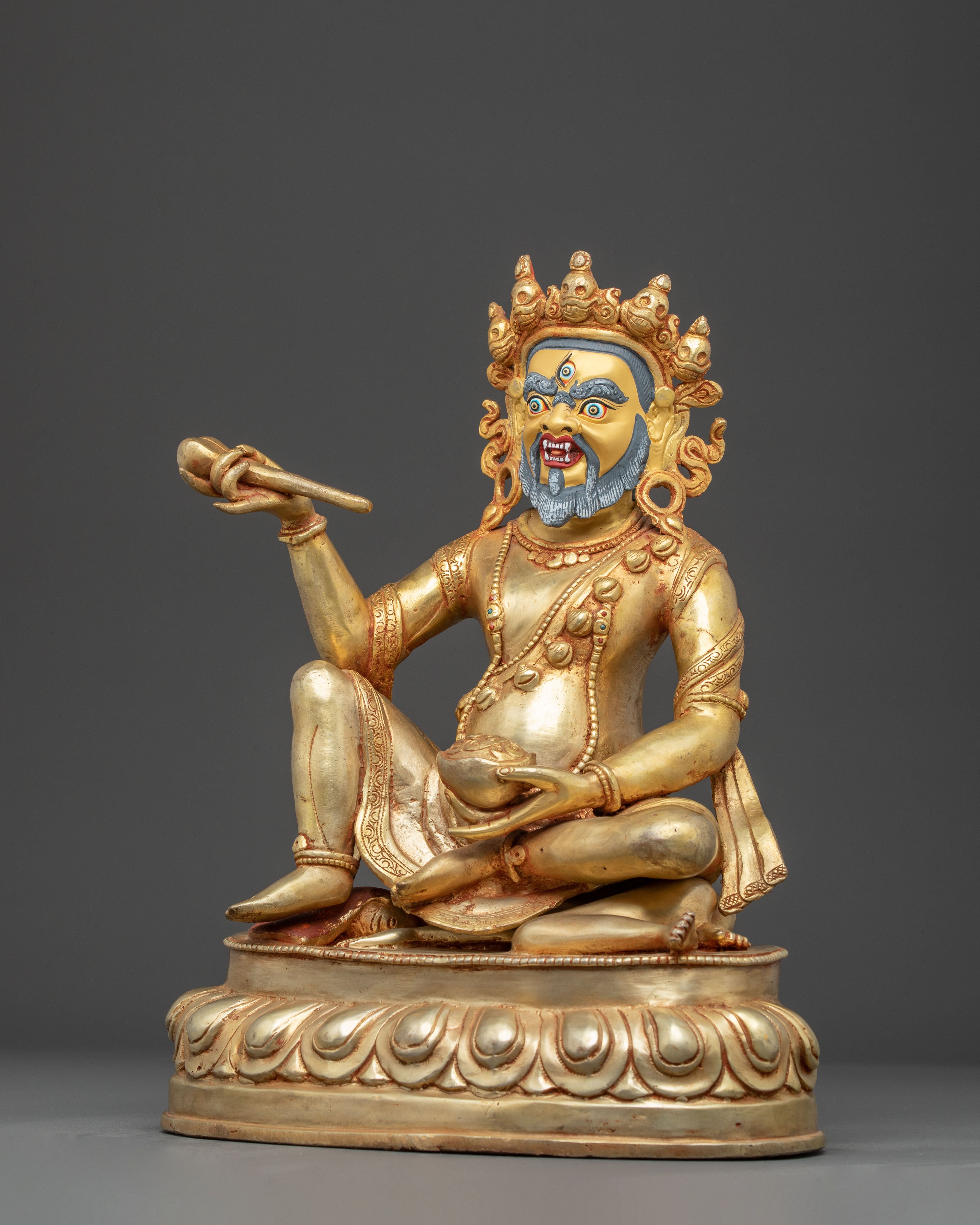 Handmade Statue of Bramharupa Mahakala | Wrathful Protector