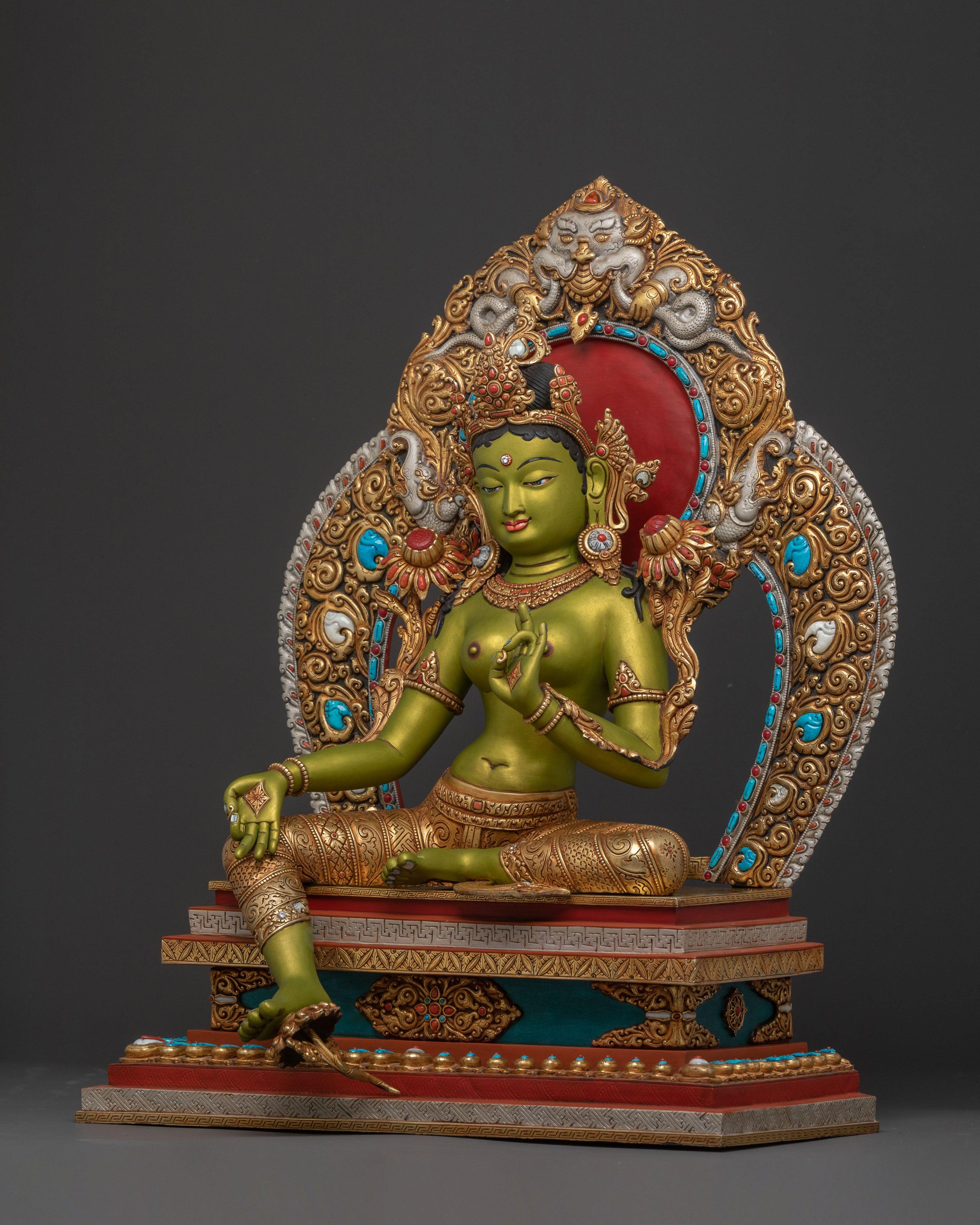 Magnificence Green Tara Sculpture | Swift Compassion