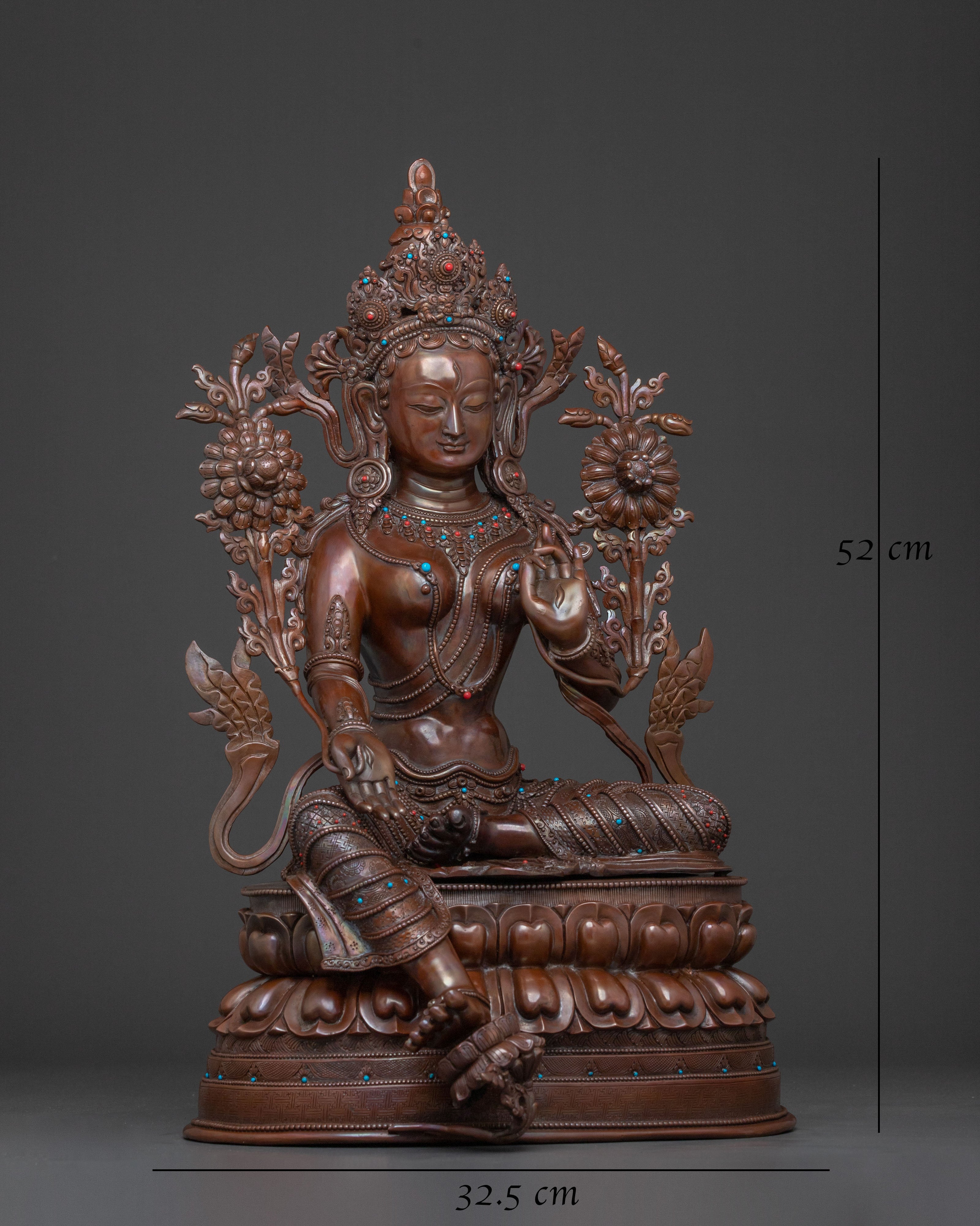 Green Tara Spiritual Statue | Buddhist Altar Decor