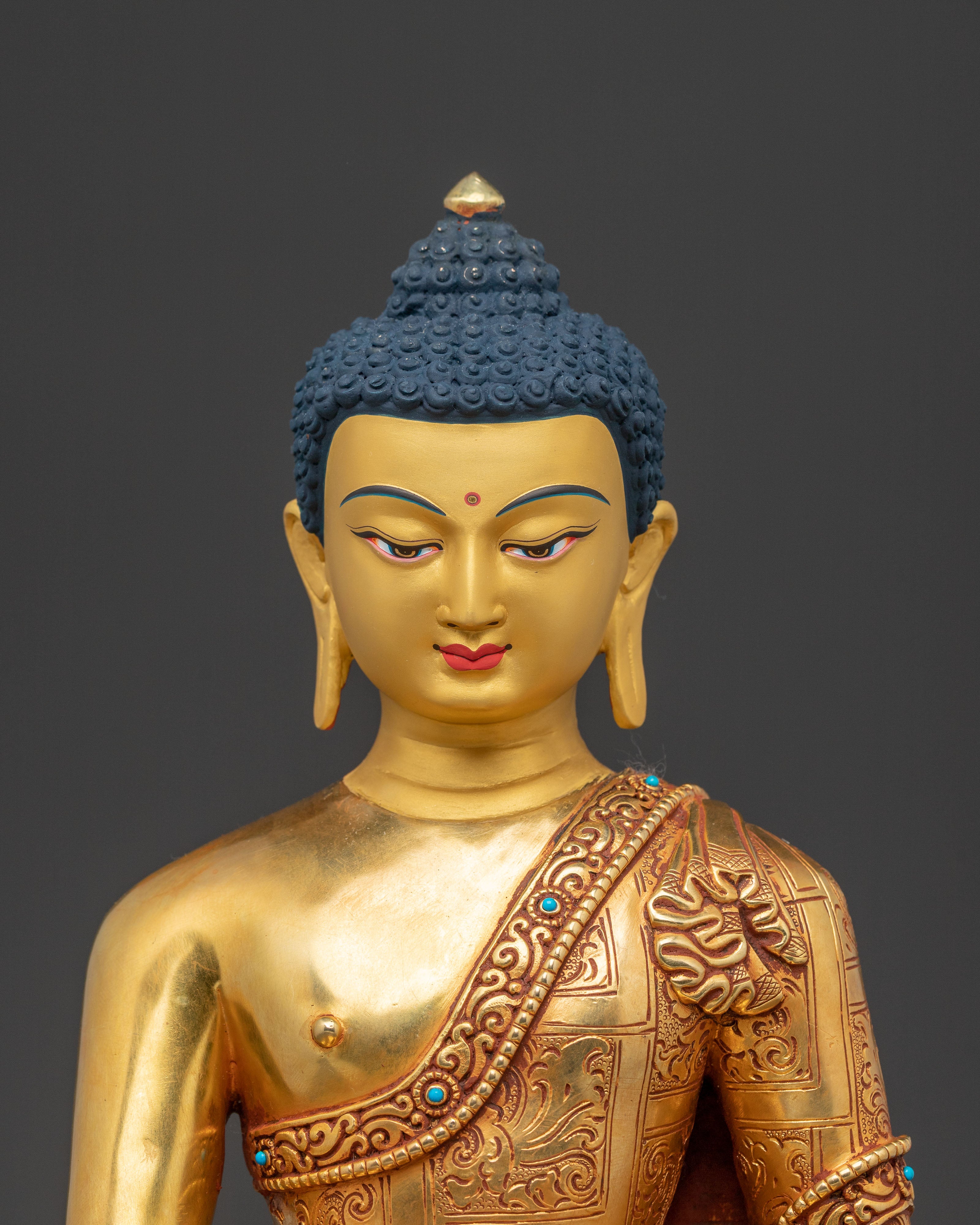 Shakyamuni Buddha Religious Statue – Hand-Gilded