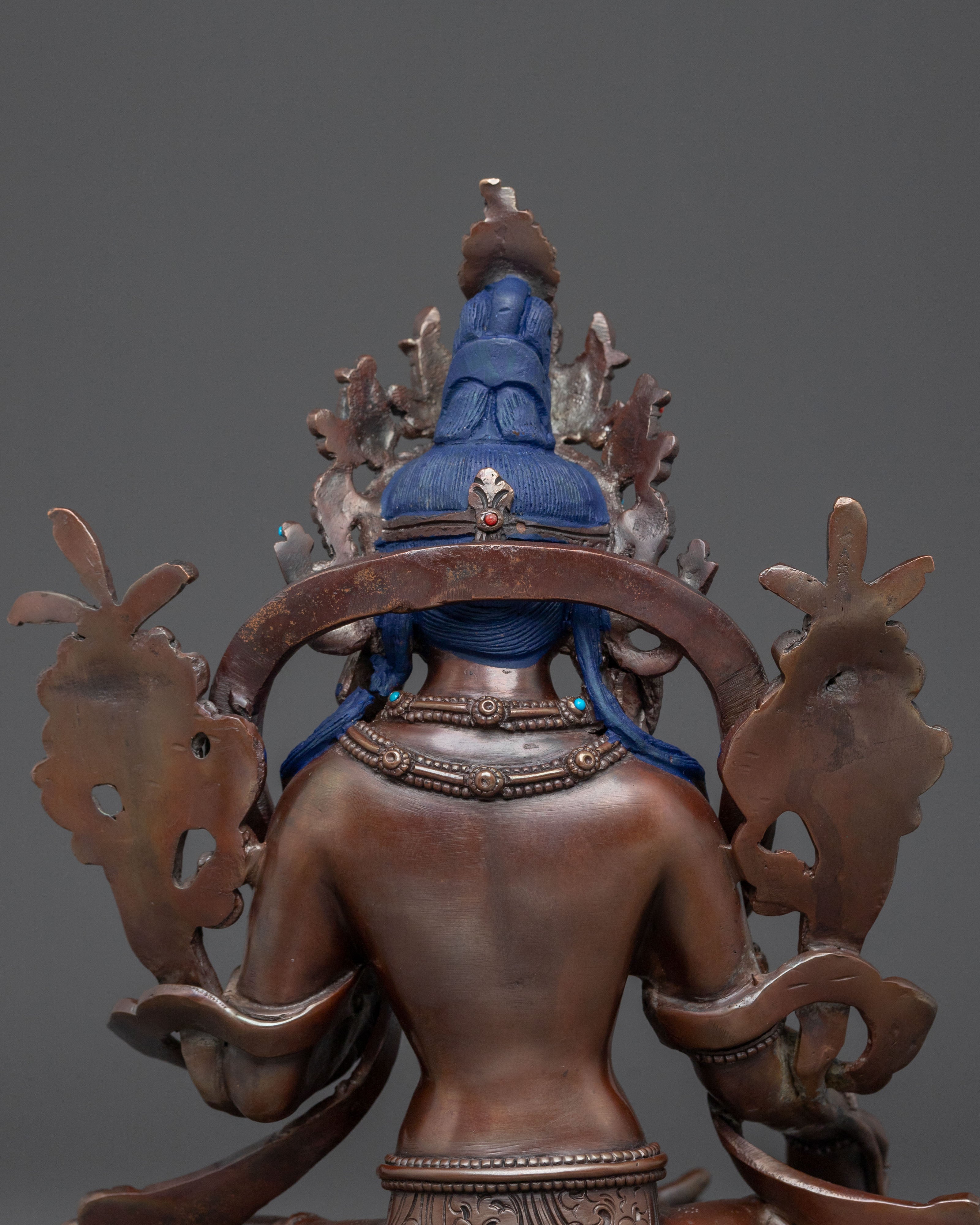 Green Tara Sacred Goddess Figurine | Tibetan Meditation Art