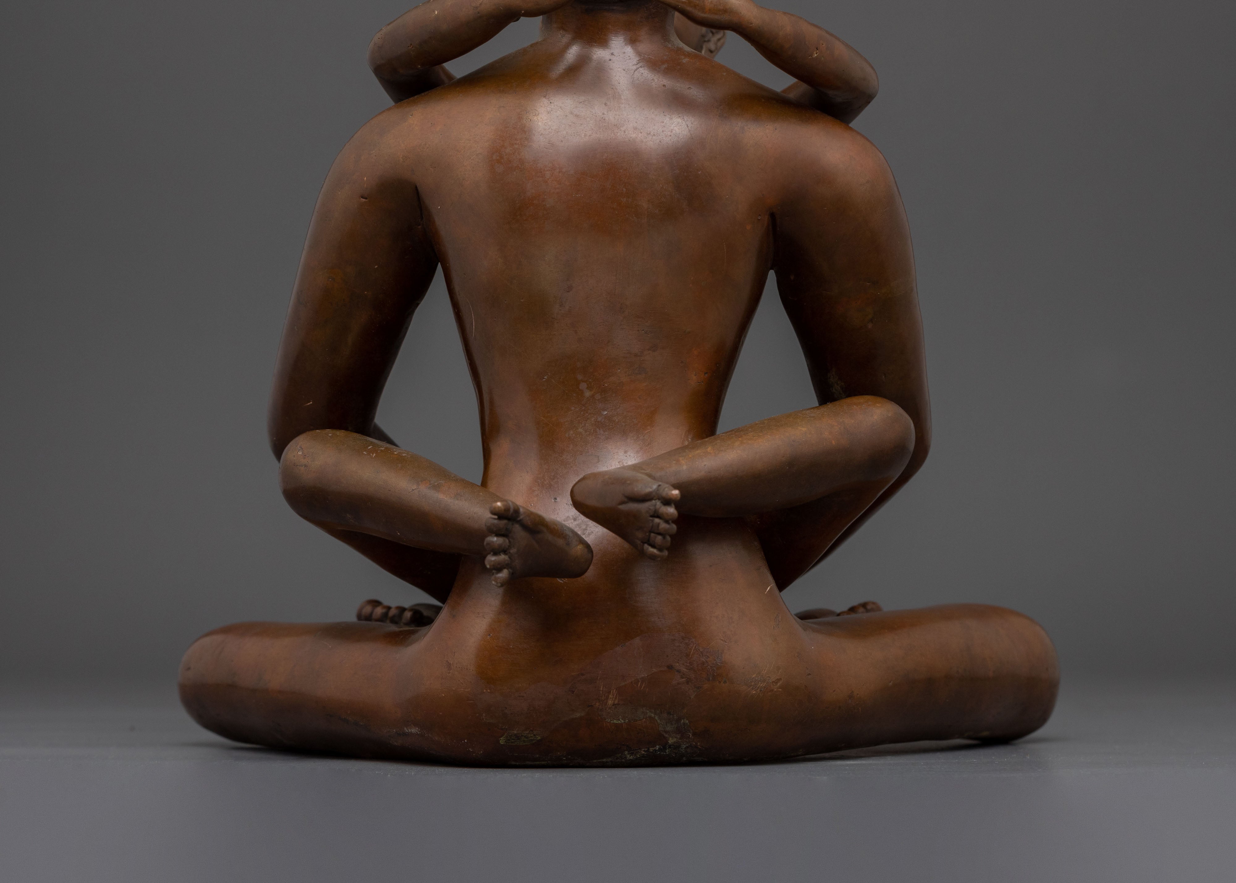 Samantabhadra Oxidized Sculpture with Consort | Altar Decor