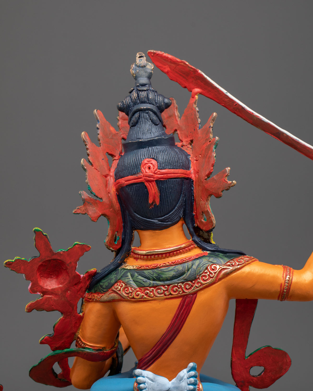 Manjushri Statue With Consort | Copper Figurine