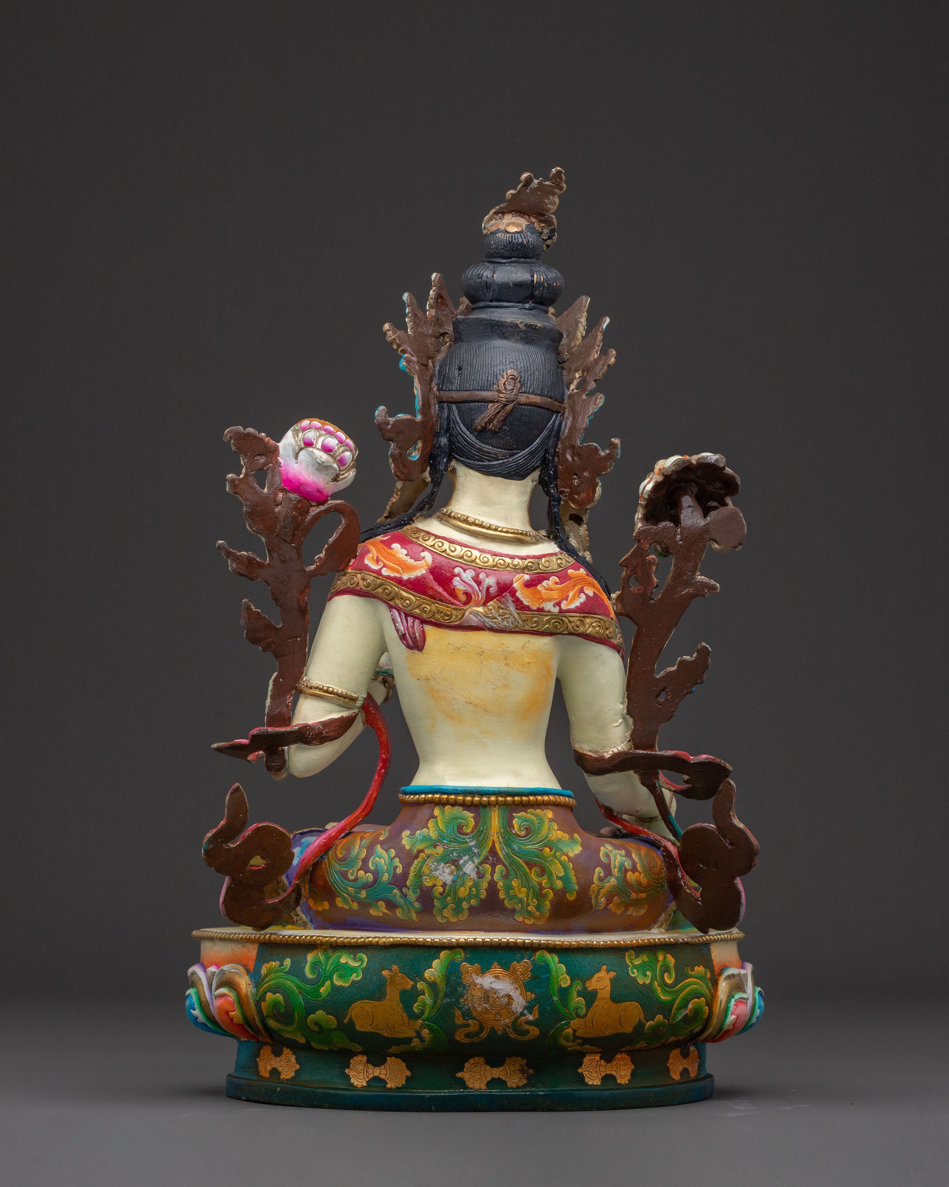 White Tara Statue – Hand-Gilded Copper
