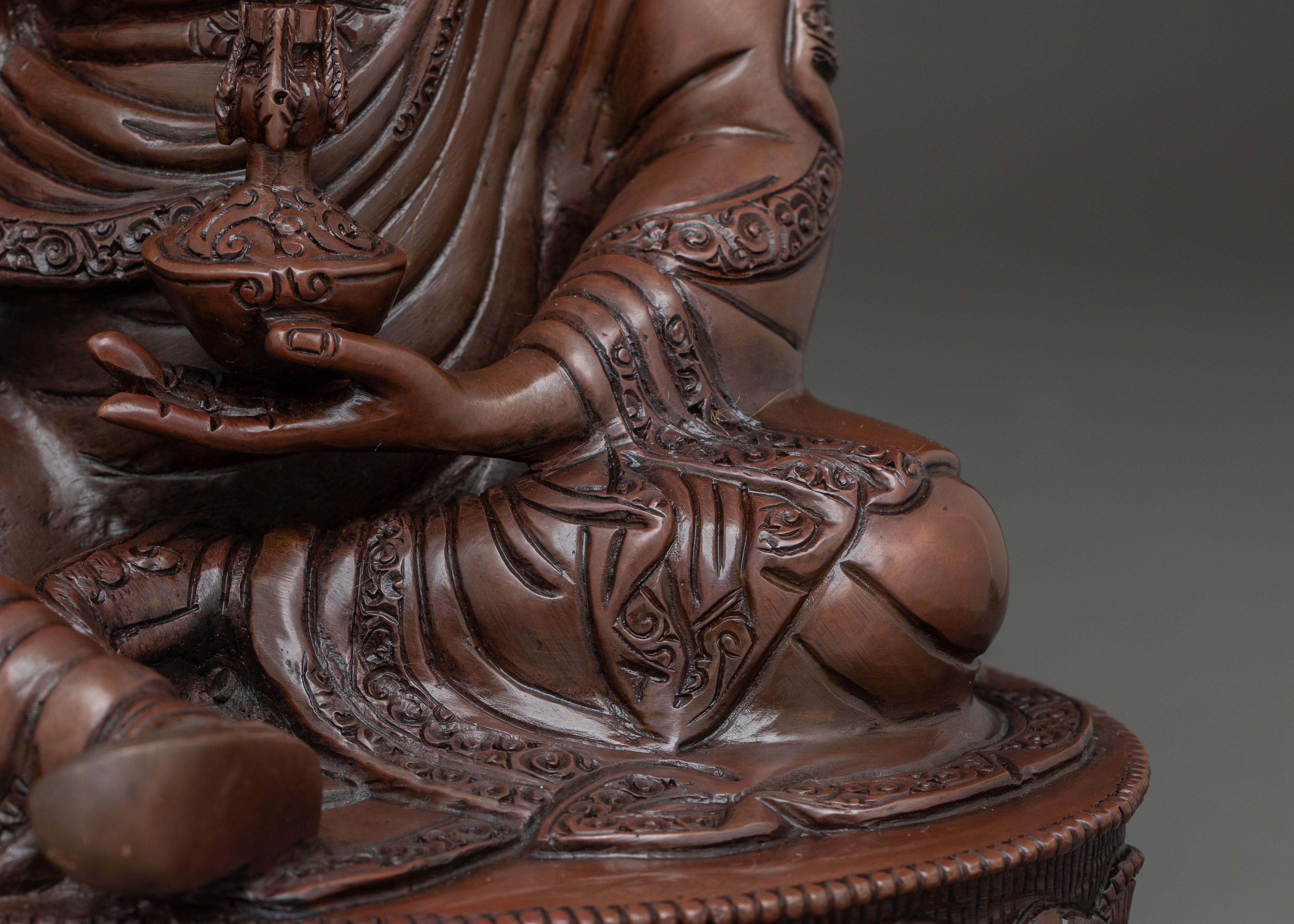 Oxidized Copper Statue of Guru Padmasambhava | Founder of Vajrayana