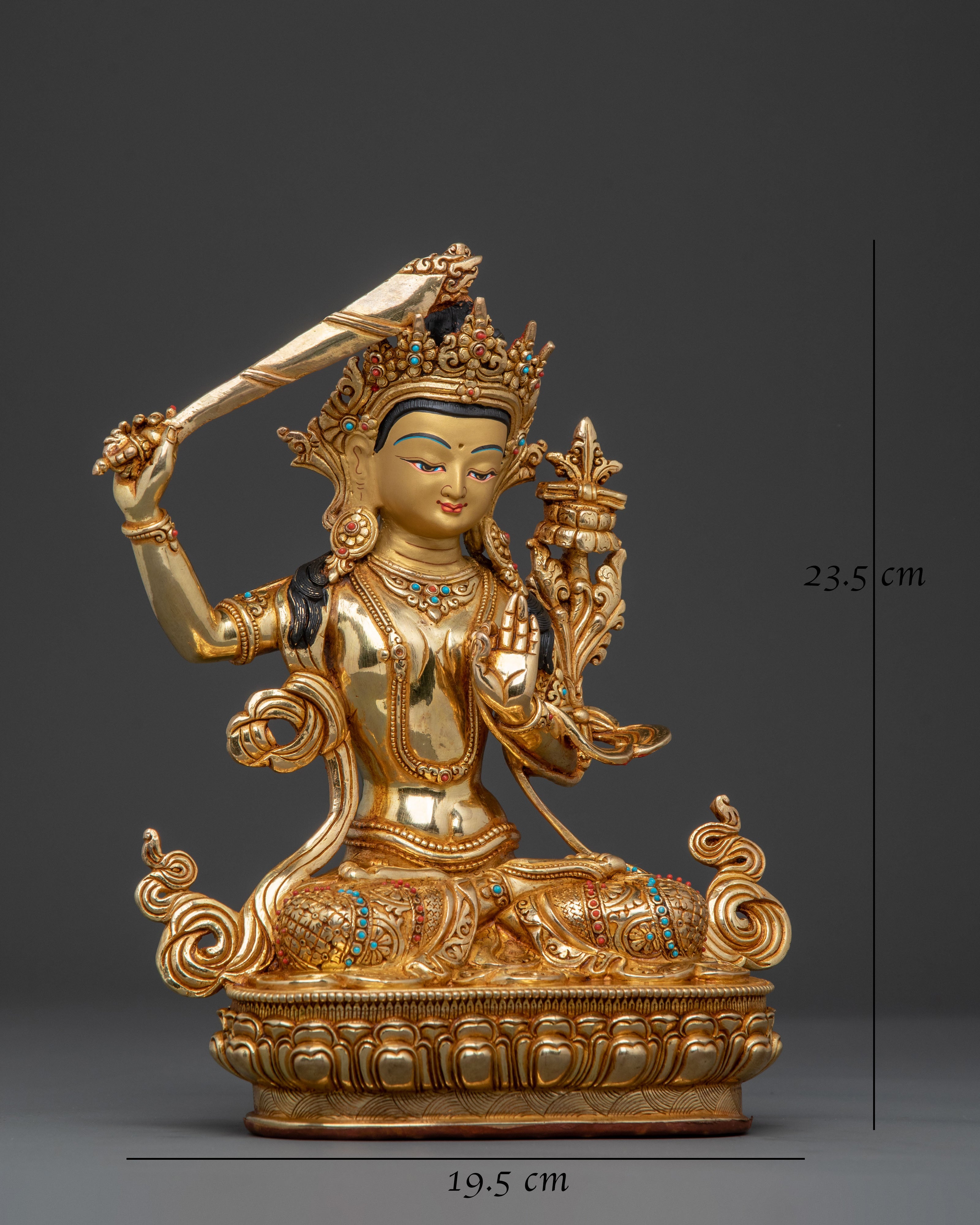 Manjushri Sacred Statue | Wisdom Bodhisattva