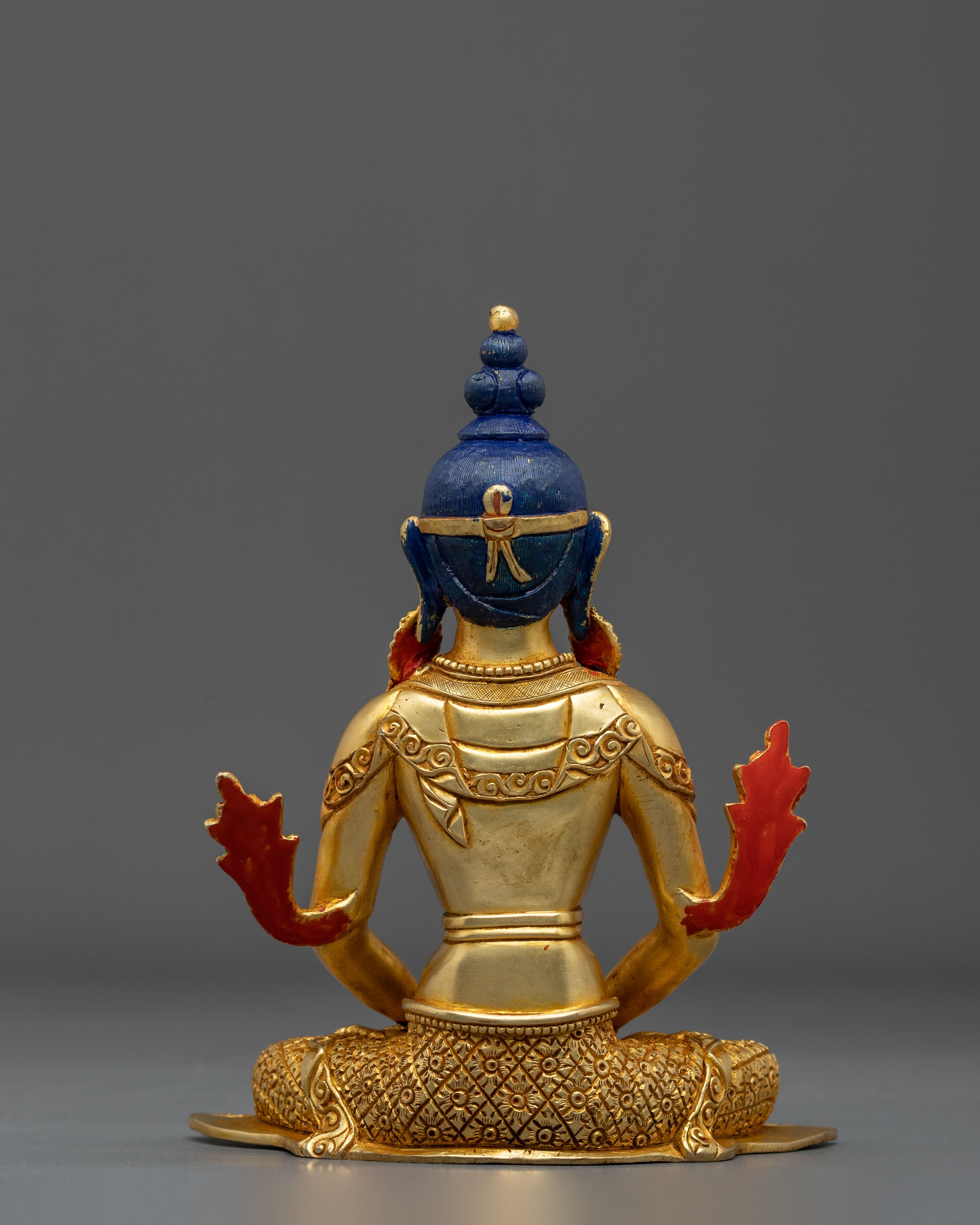 Six Bodhisattva Meditation Statue Set | 24K Gold Gilded Copper Sculptures