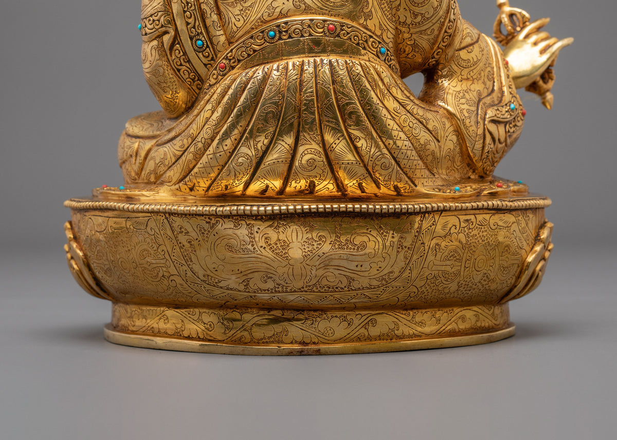 Guru Rinpoche Statue | Tibetan Buddhist Sculpture of Wisdom