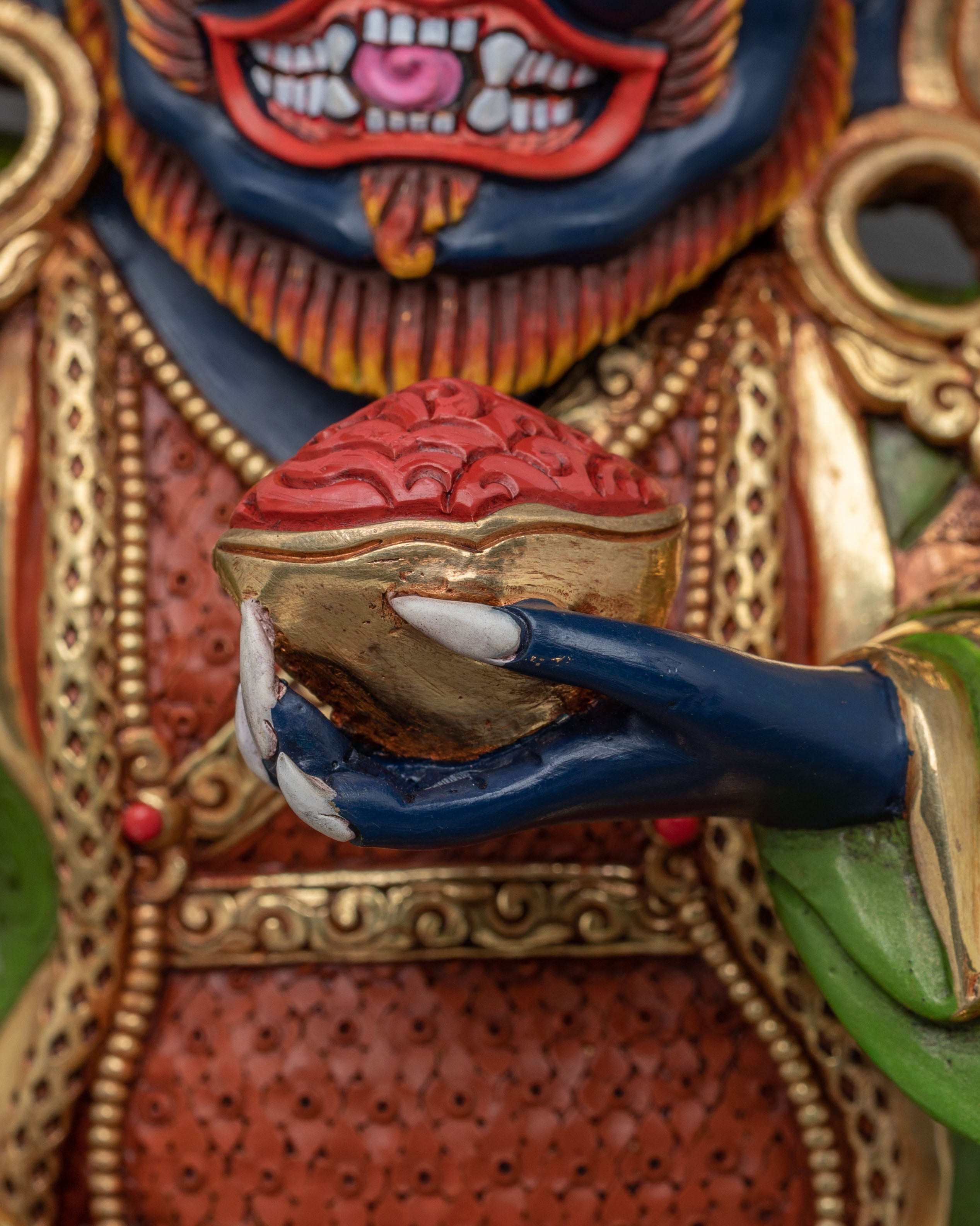 Mahakala Bernakchen Statue: Guardian Deity