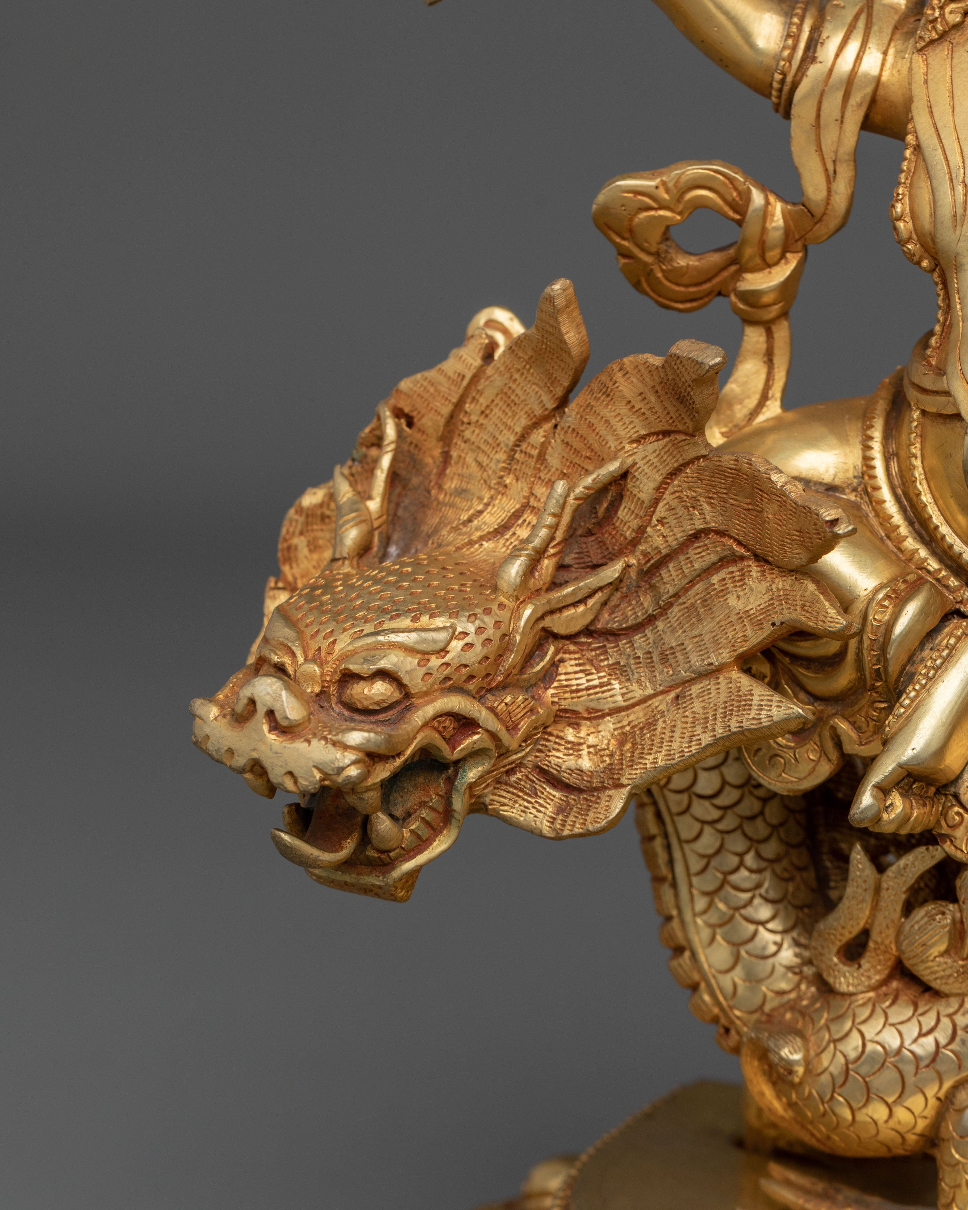 White Dzambhala Handcrafted Sculpture: Purity and Abundance