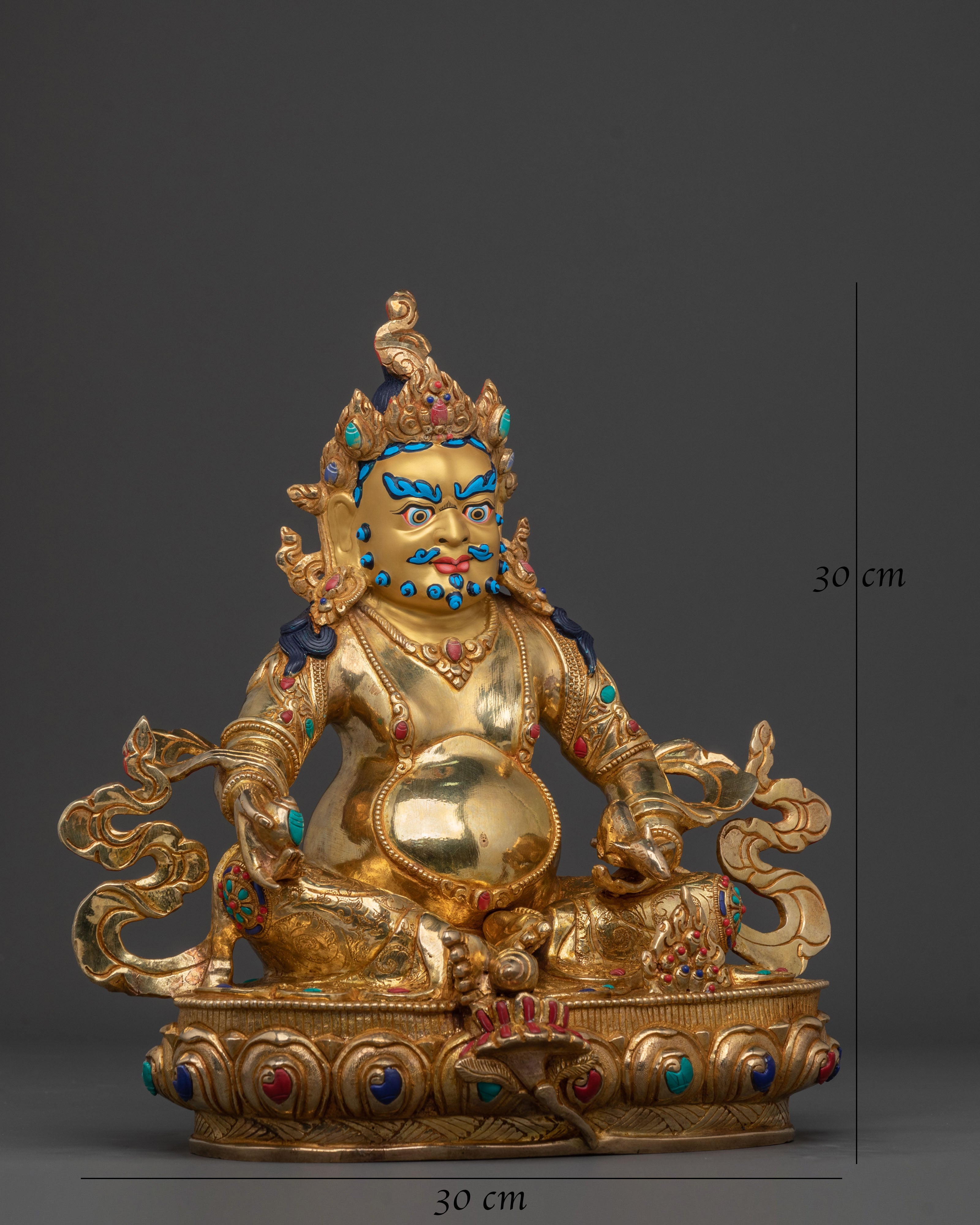 Handcrafted Dzambhala Spiritual Statue | Wealth Deity