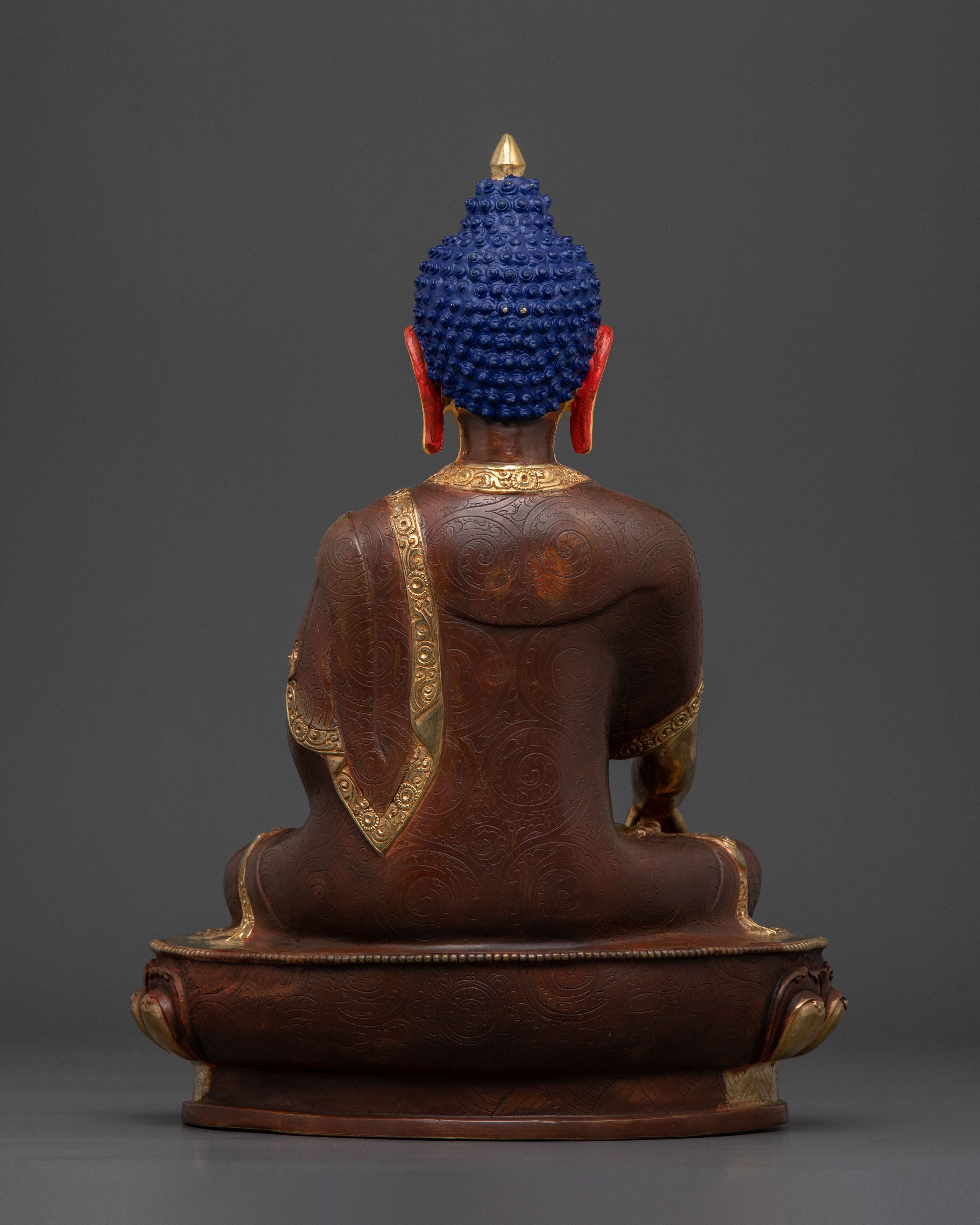 Handmade Shakyamuni Buddha Sculpture Crafted in Nepal