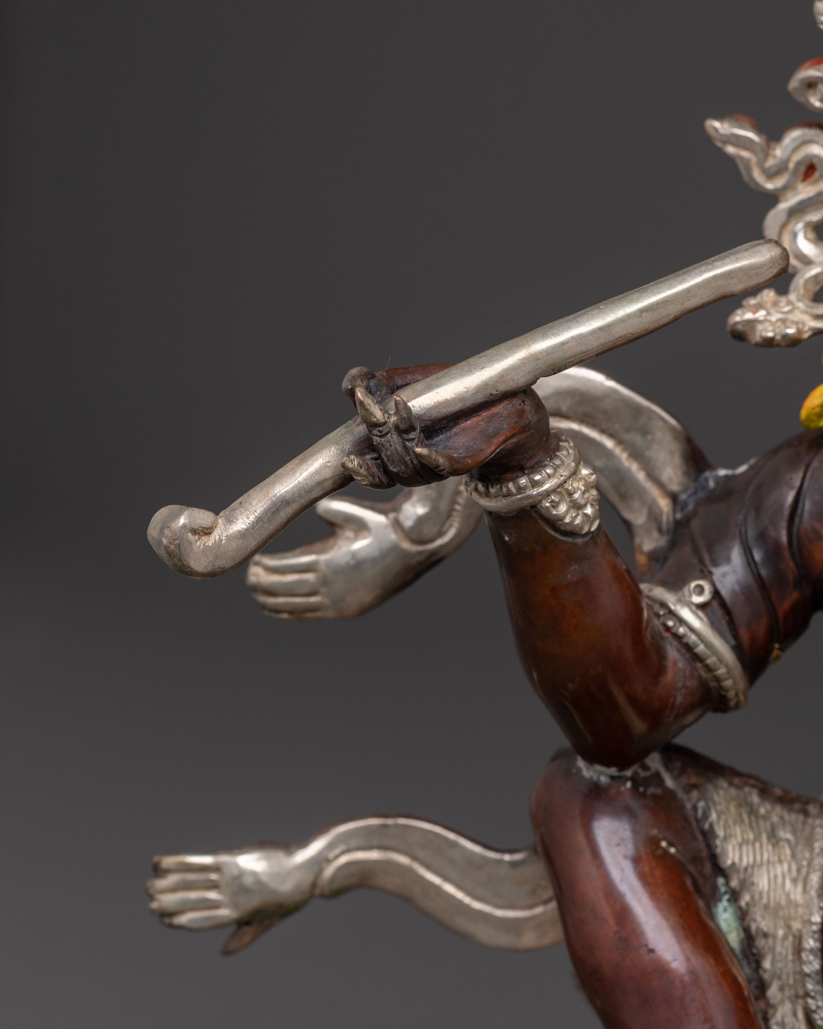 Divine Brahmanrupa Statue | Oxidized Copper Elegance