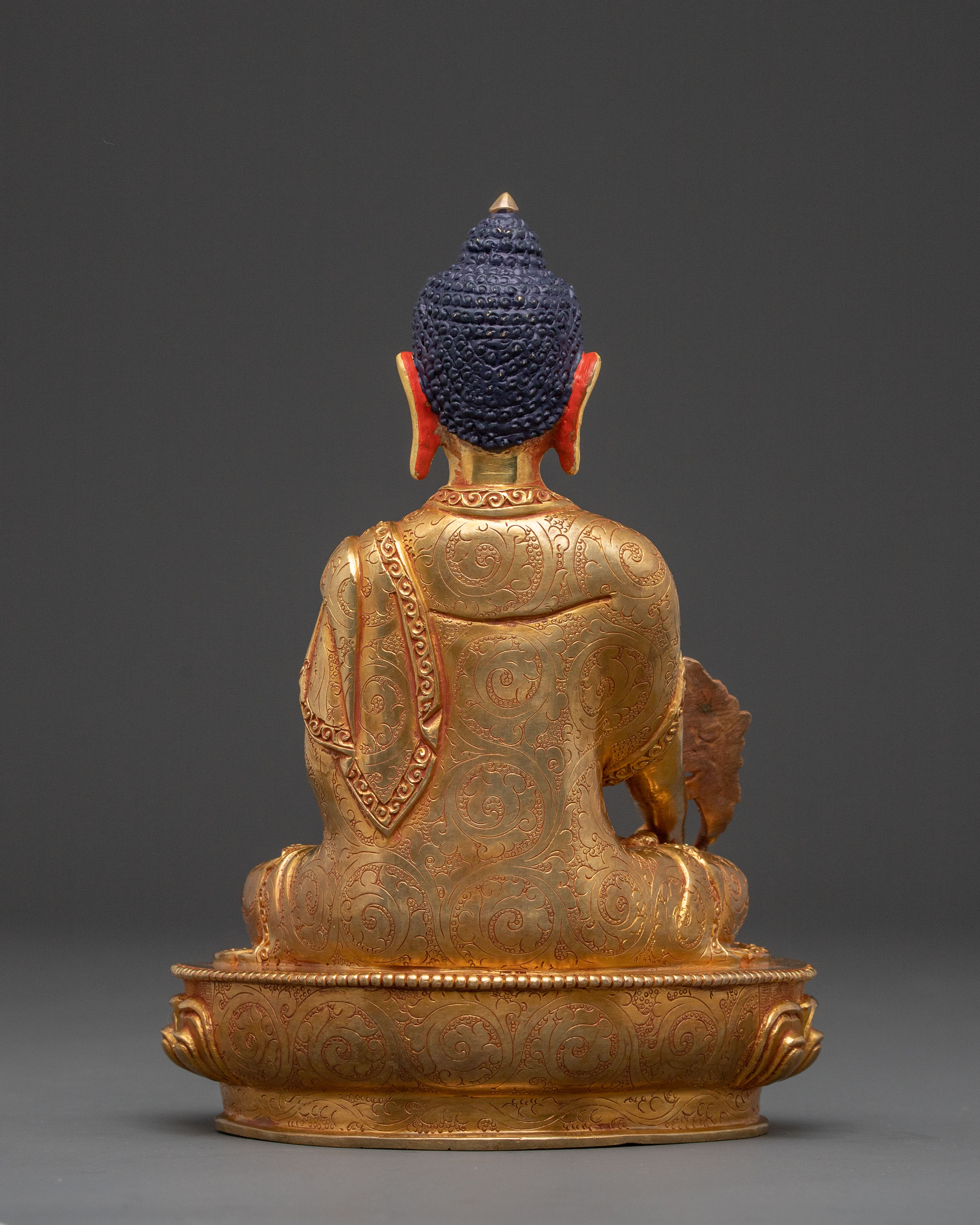 Medicine Buddha Statue – 24K Gold Gilded Copper