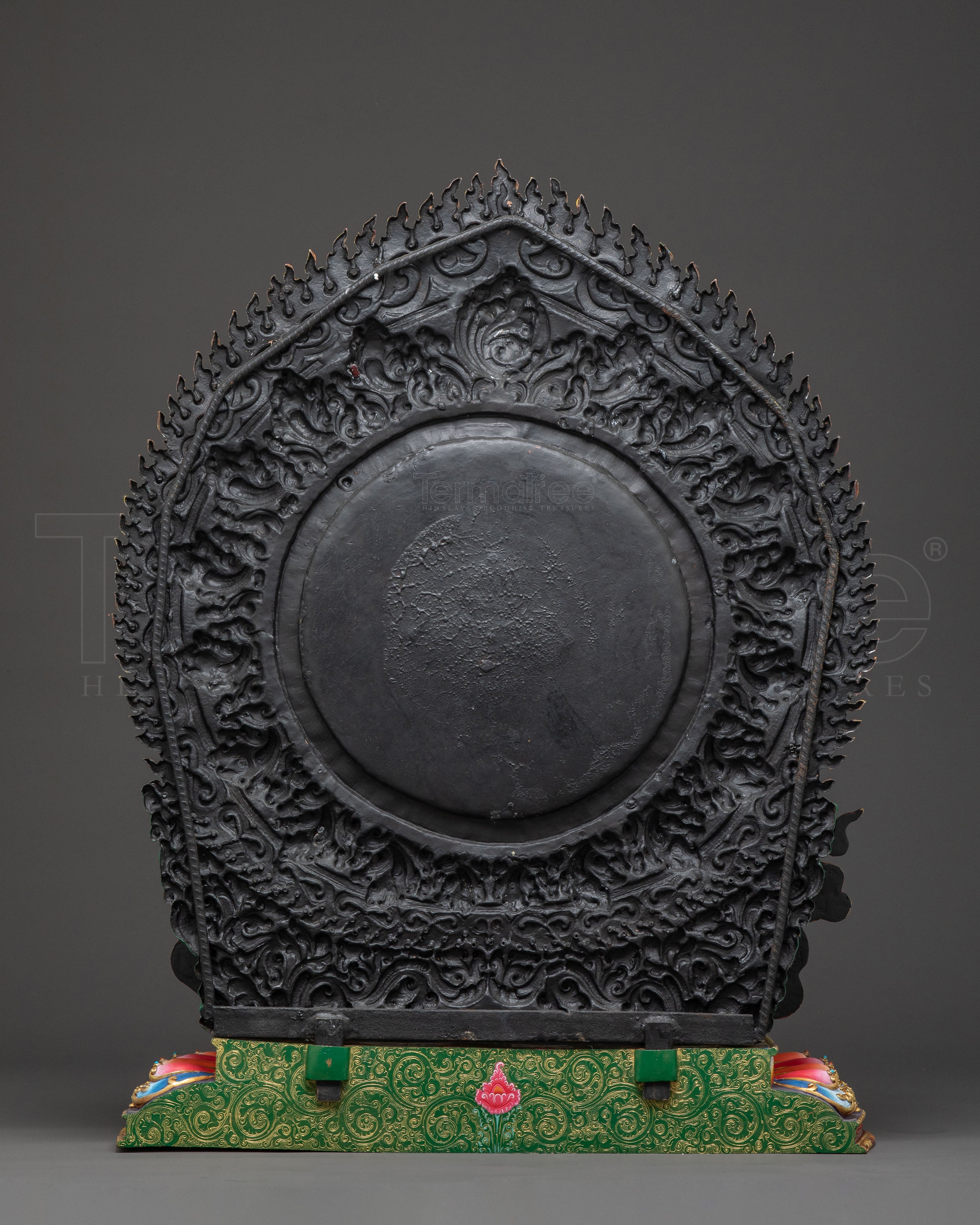 Golden Vajrapani Blessing Statue: Gilded Majesty from Nepal