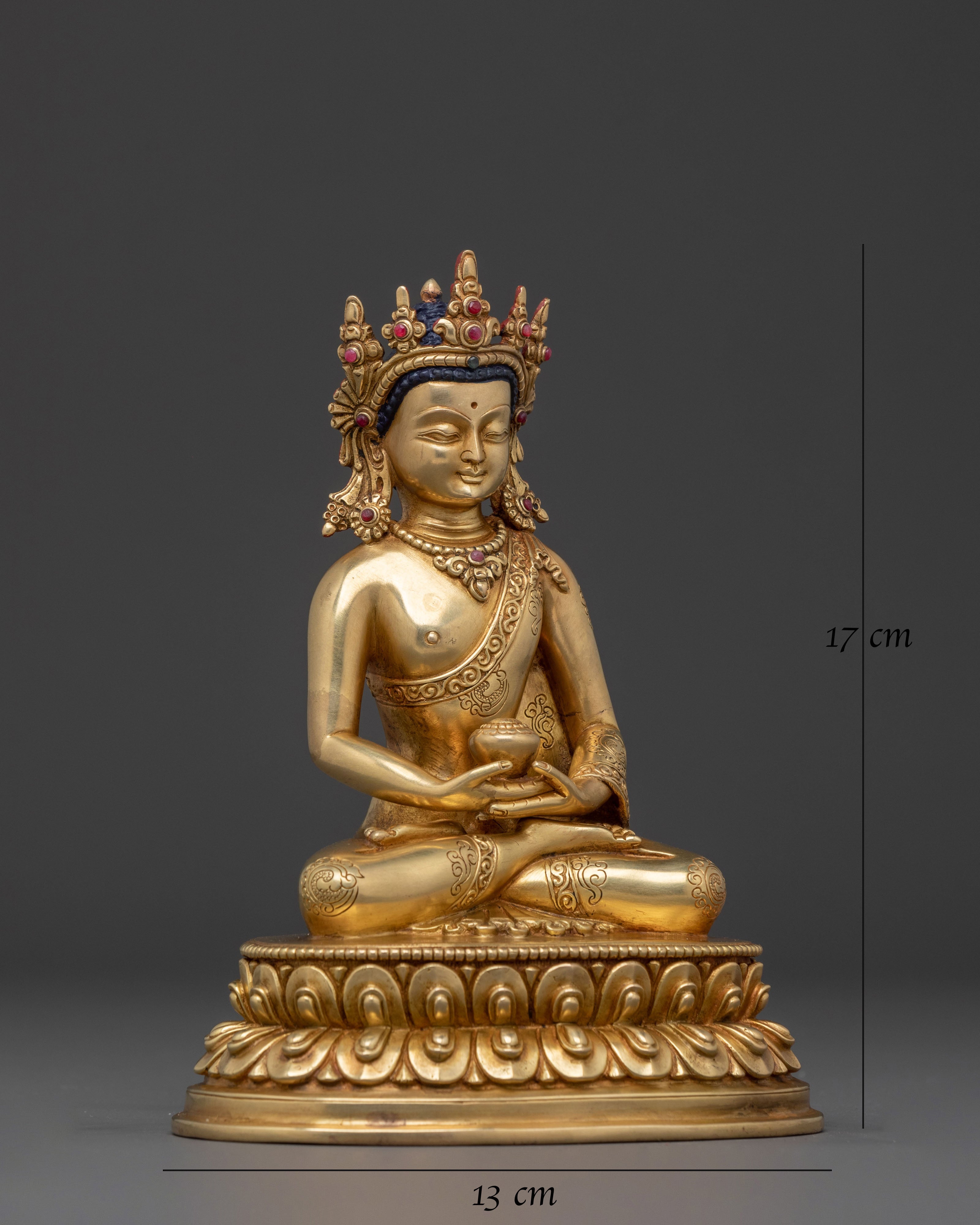 Amitabha Buddha Statue with Crown | Celestial Buddha