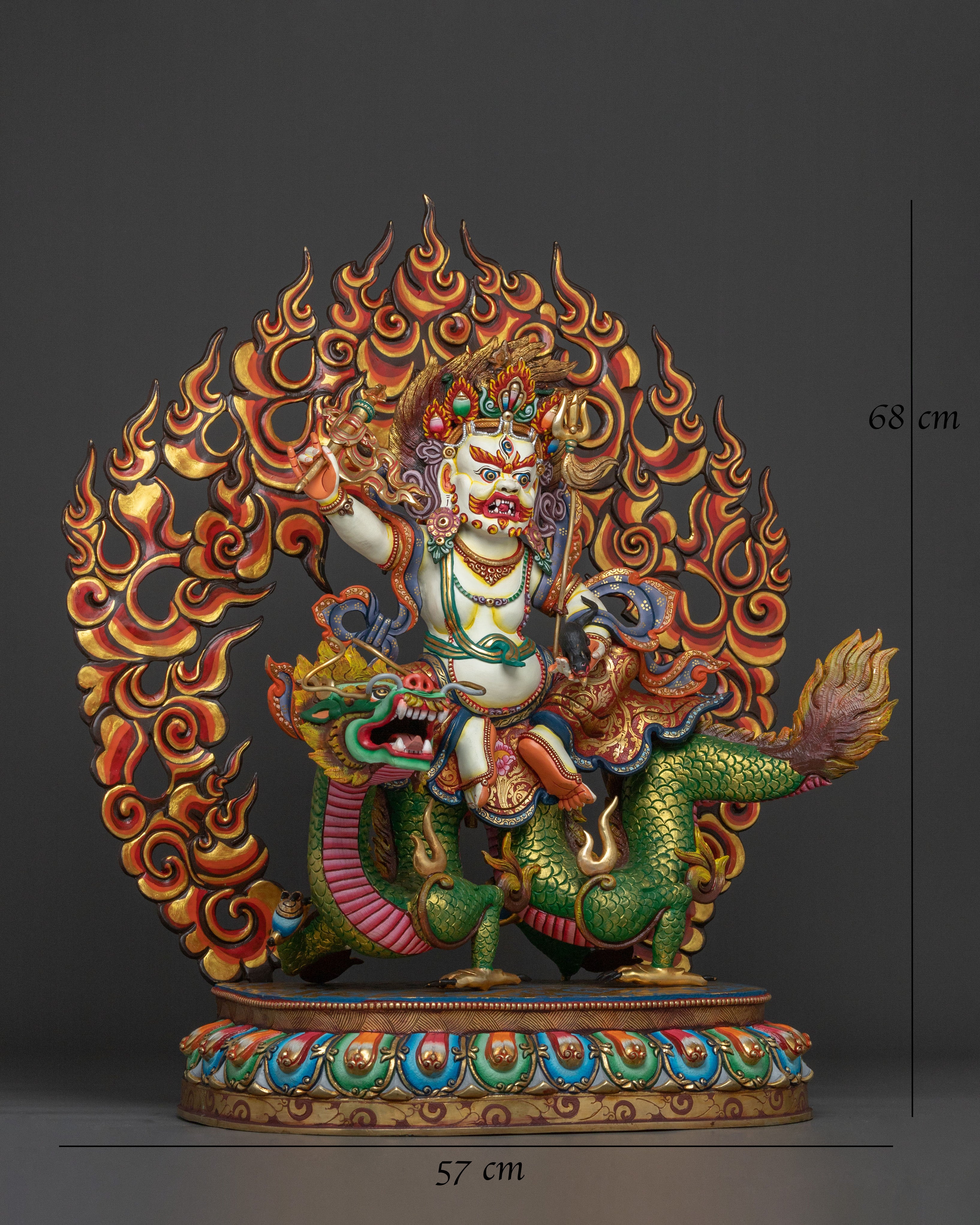 White Dzambhala Sacred Figurine | Symbol of Prosperity