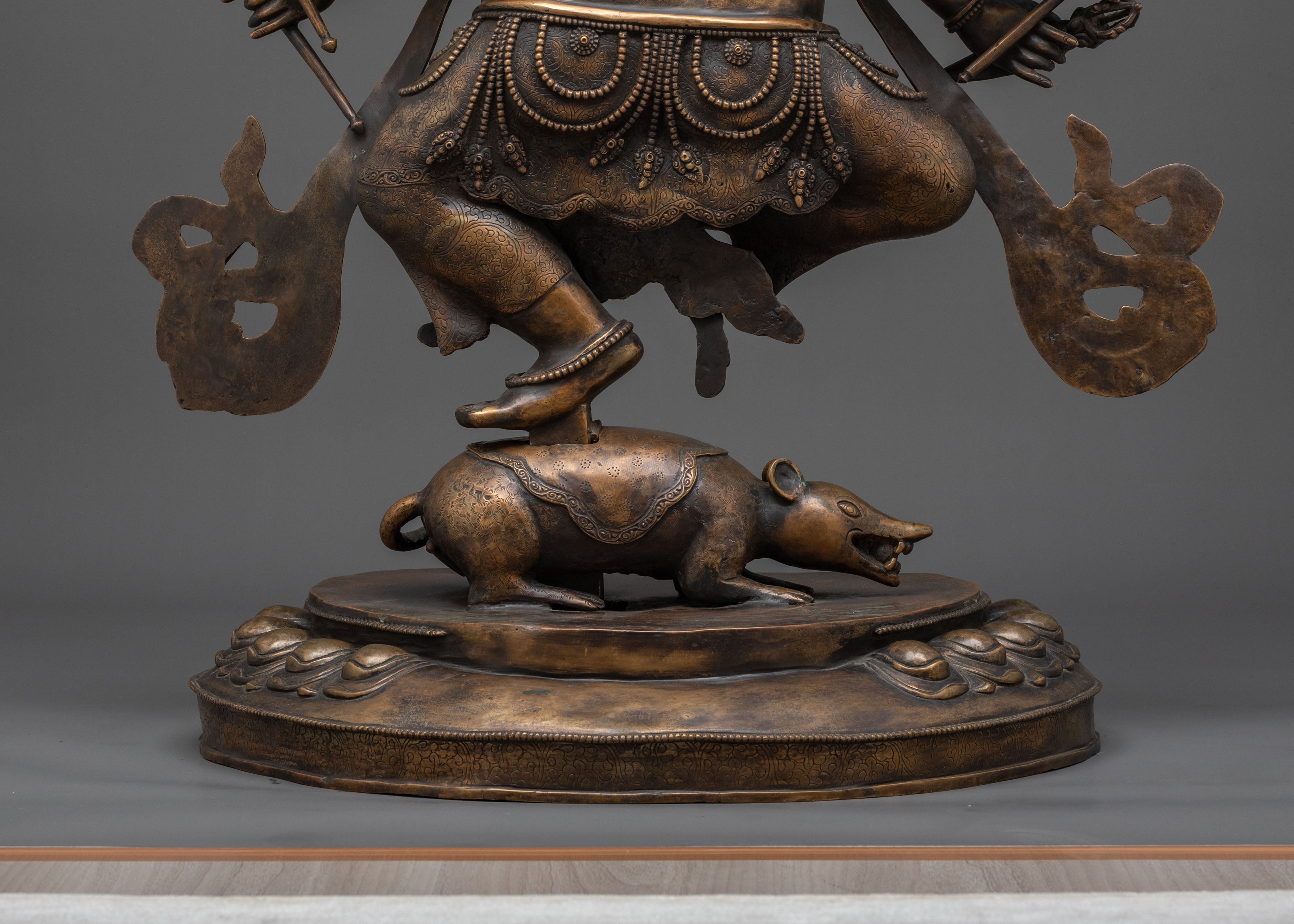 God Ganesha Statue | Handcrafted Sacred Copper Figurine