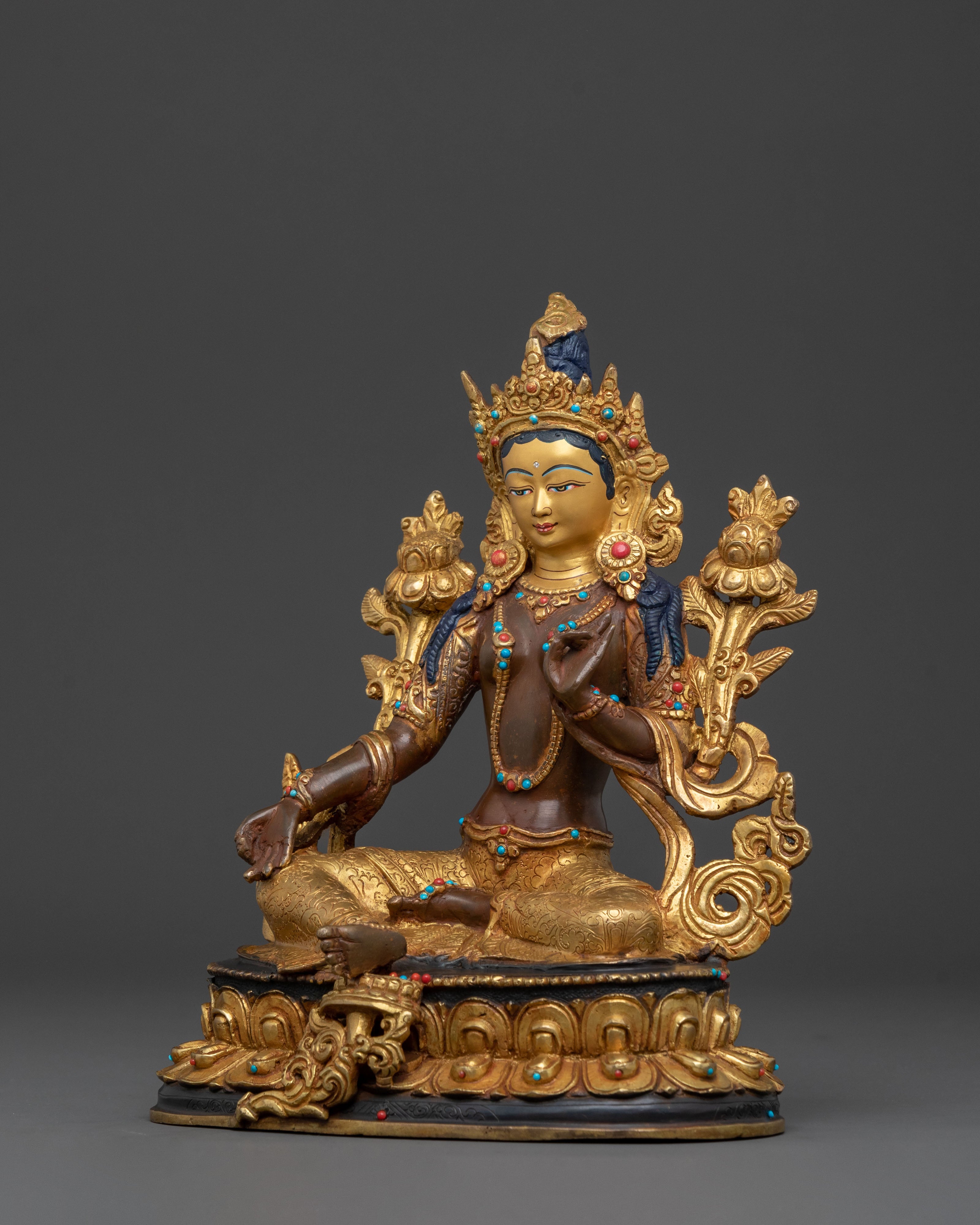 Green Tara Sculpture | Spiritual Protection