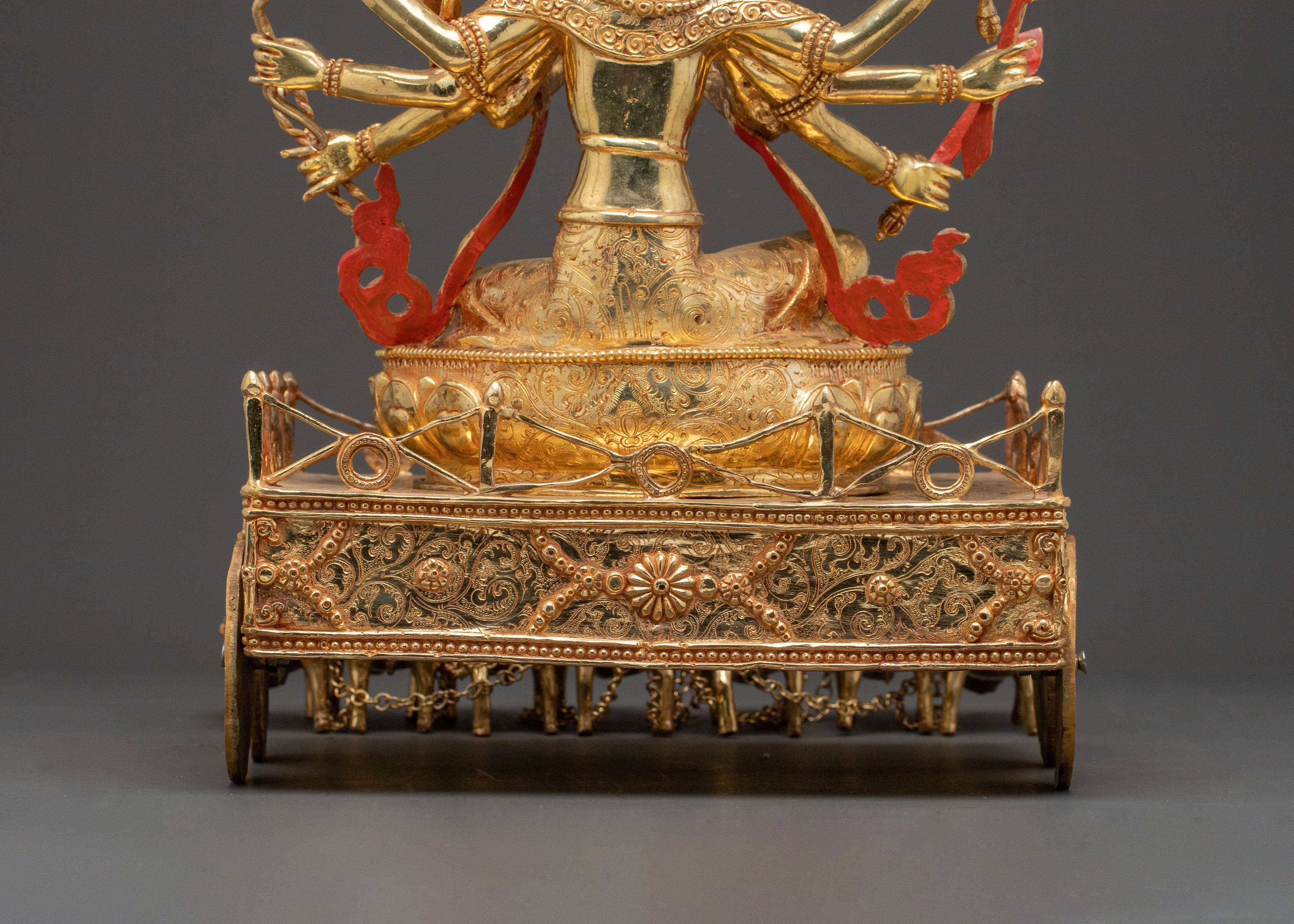 Marici Gold Gilded Sacred Statue - Radiant Protector Art